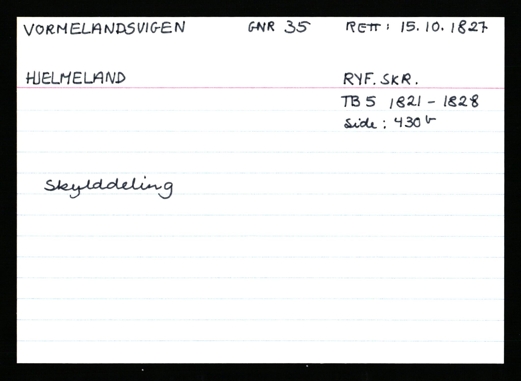 Statsarkivet i Stavanger, AV/SAST-A-101971/03/Y/Ym/L0068: Åstedskort sortert etter gårdsnavn: Vormedal - Ytrevold, 1600-1950, p. 36