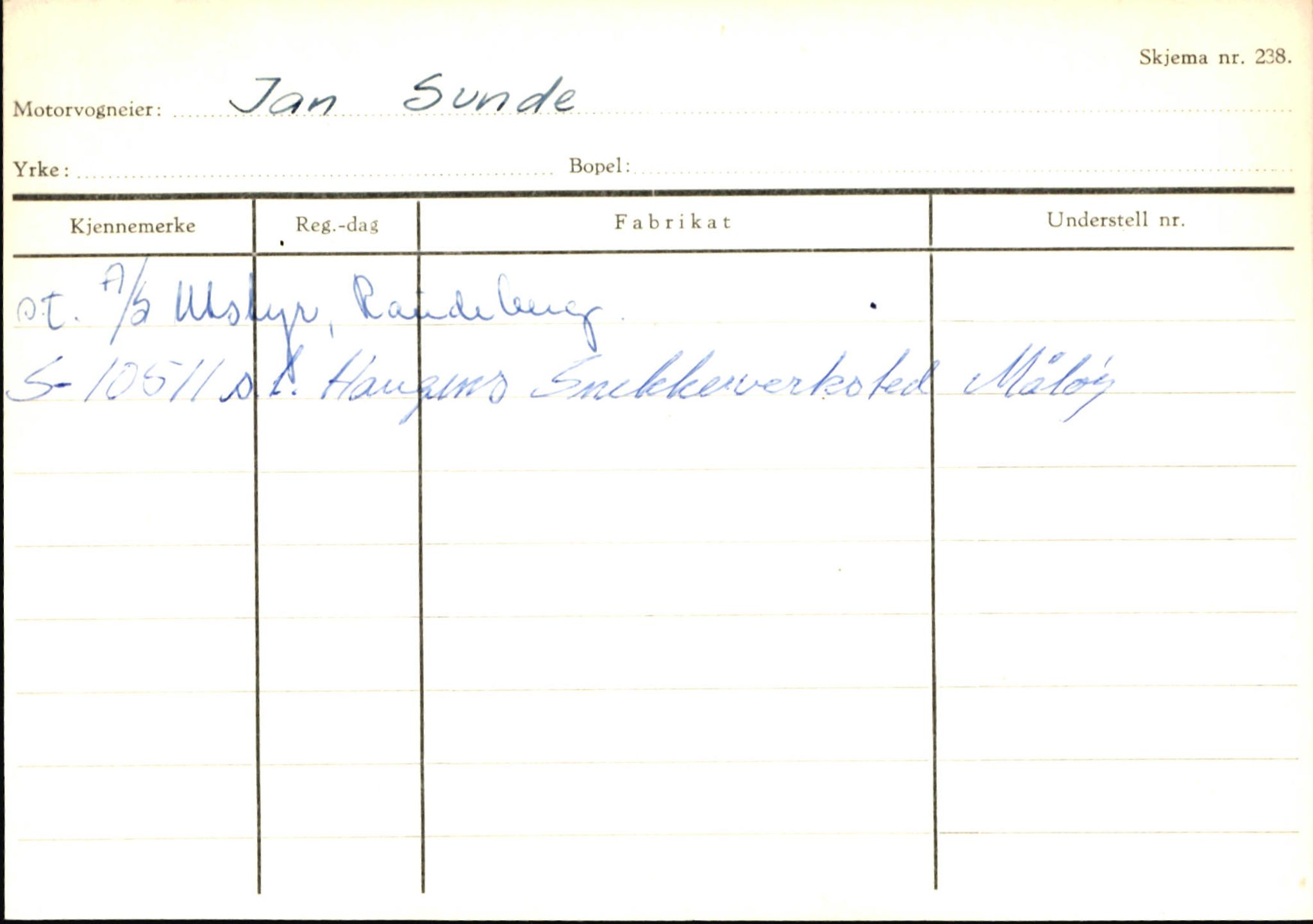 Statens vegvesen, Sogn og Fjordane vegkontor, SAB/A-5301/4/F/L0145: Registerkort Vågsøy S-Å. Årdal I-P, 1945-1975, p. 301