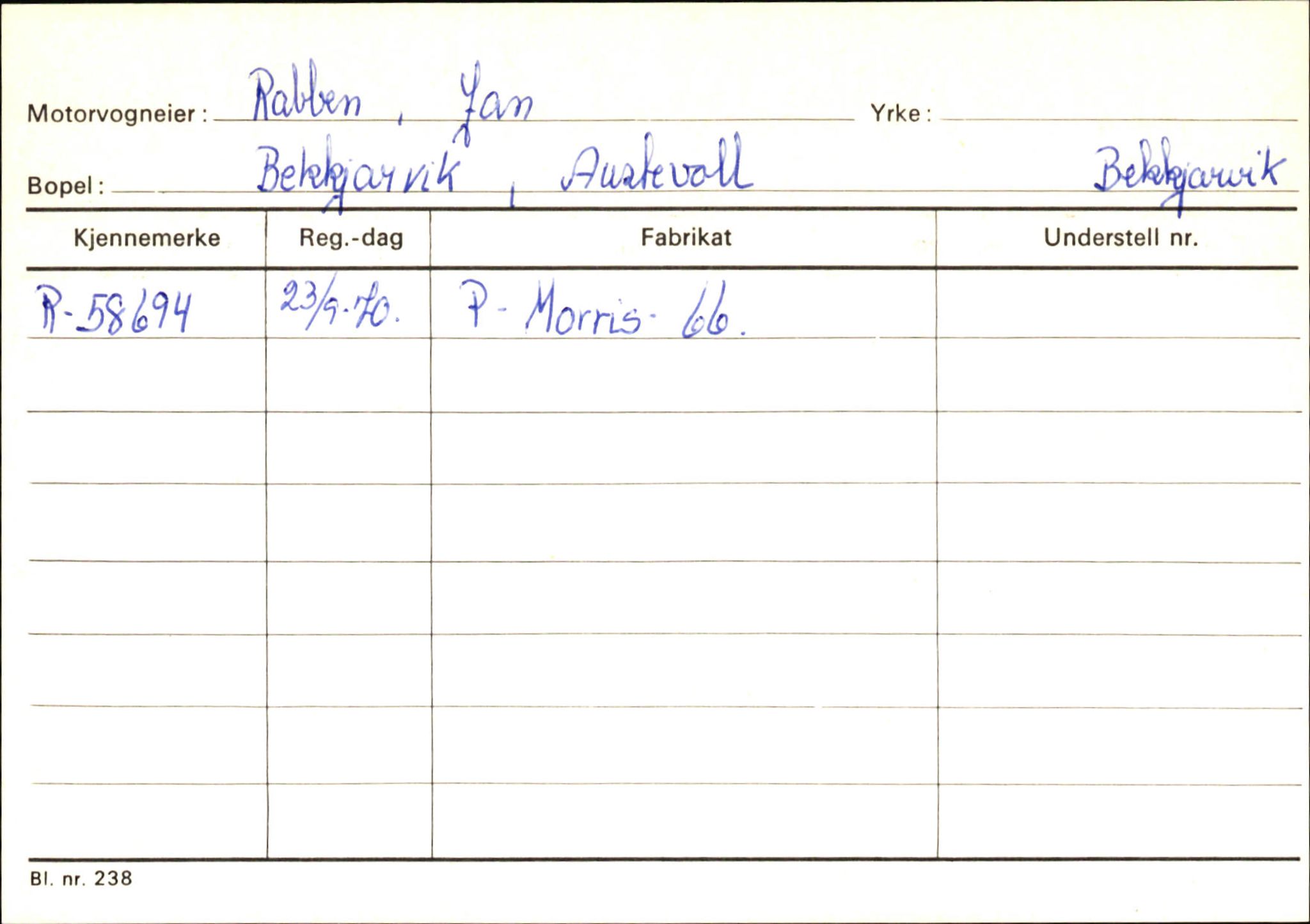 Statens vegvesen, Hordaland vegkontor, AV/SAB-A-5201/2/Ha/L0044: R-eierkort Q-R, 1920-1971, p. 31