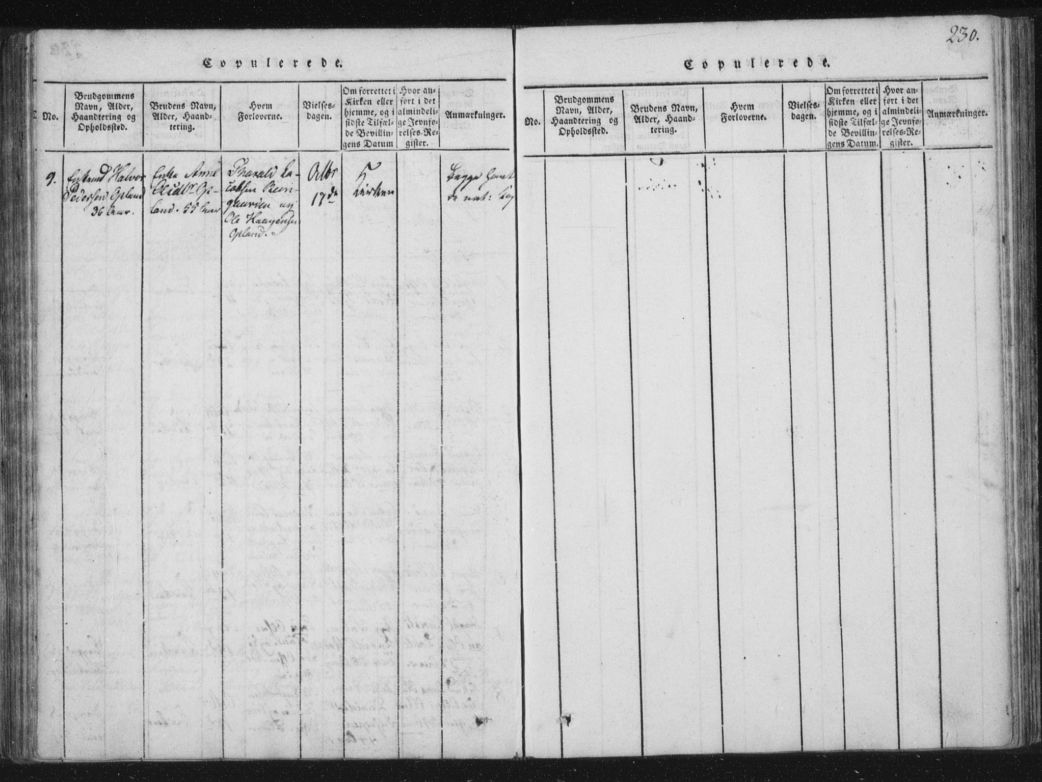 Ministerialprotokoller, klokkerbøker og fødselsregistre - Nord-Trøndelag, SAT/A-1458/773/L0609: Parish register (official) no. 773A03 /3, 1815-1830, p. 230