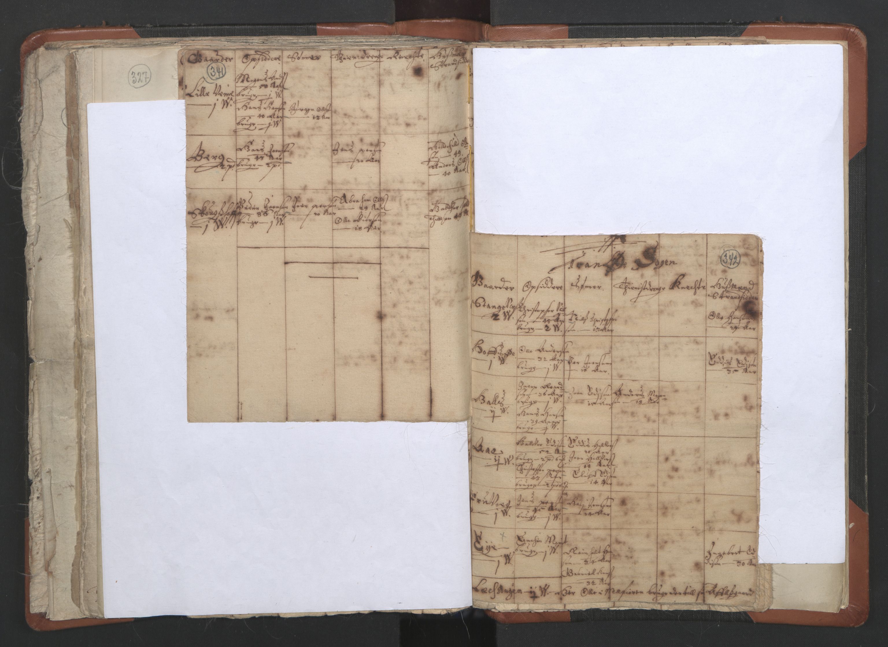 RA, Vicar's Census 1664-1666, no. 36: Lofoten and Vesterålen deanery, Senja deanery and Troms deanery, 1664-1666, p. 341-342