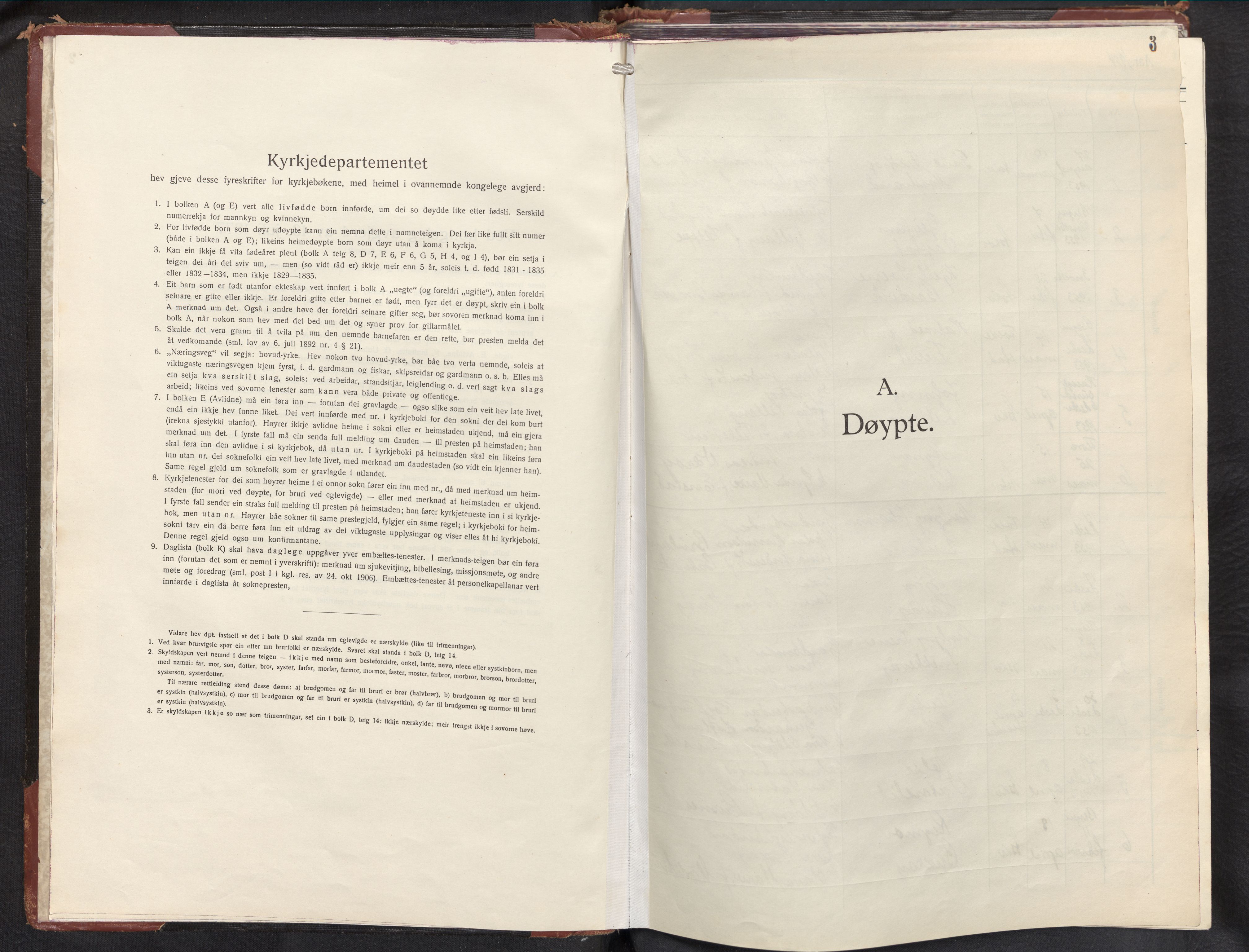 Askvoll sokneprestembete, SAB/A-79501/H/Hab/Haba/L0006: Parish register (copy) no. A 6, 1946-1976, p. 2b-3a
