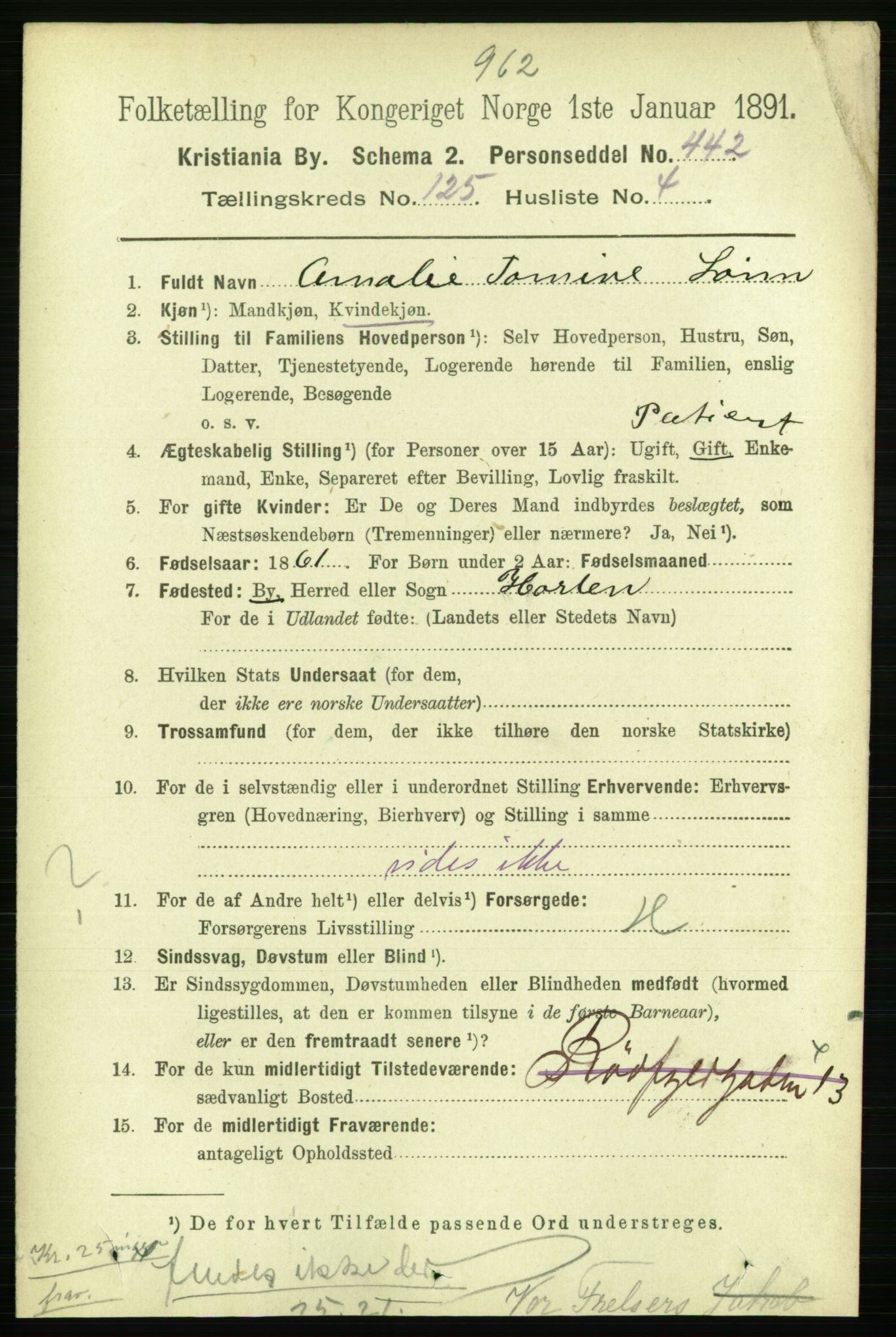 RA, 1891 census for 0301 Kristiania, 1891, p. 66880