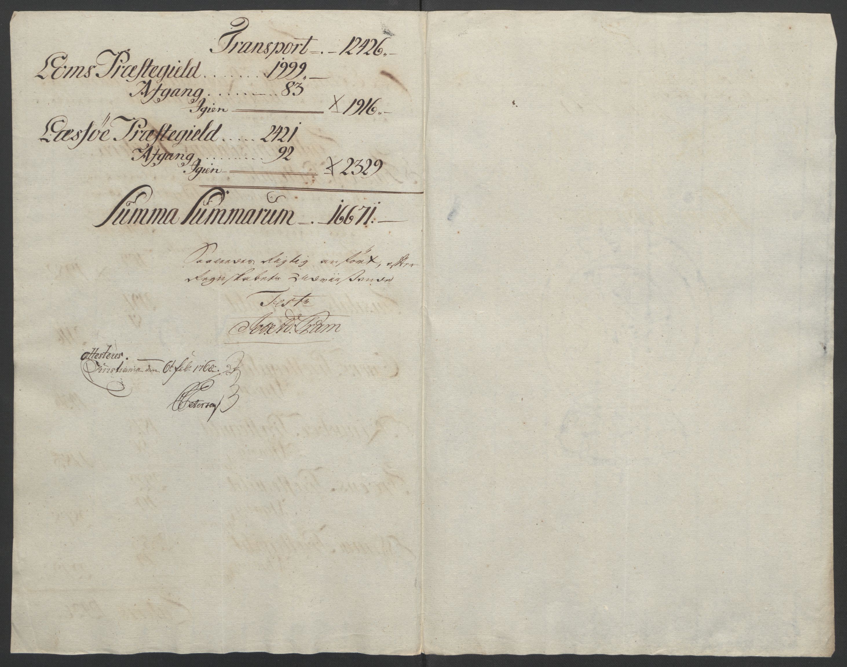 Rentekammeret inntil 1814, Reviderte regnskaper, Fogderegnskap, RA/EA-4092/R17/L1266: Ekstraskatten Gudbrandsdal, 1762-1766, p. 318
