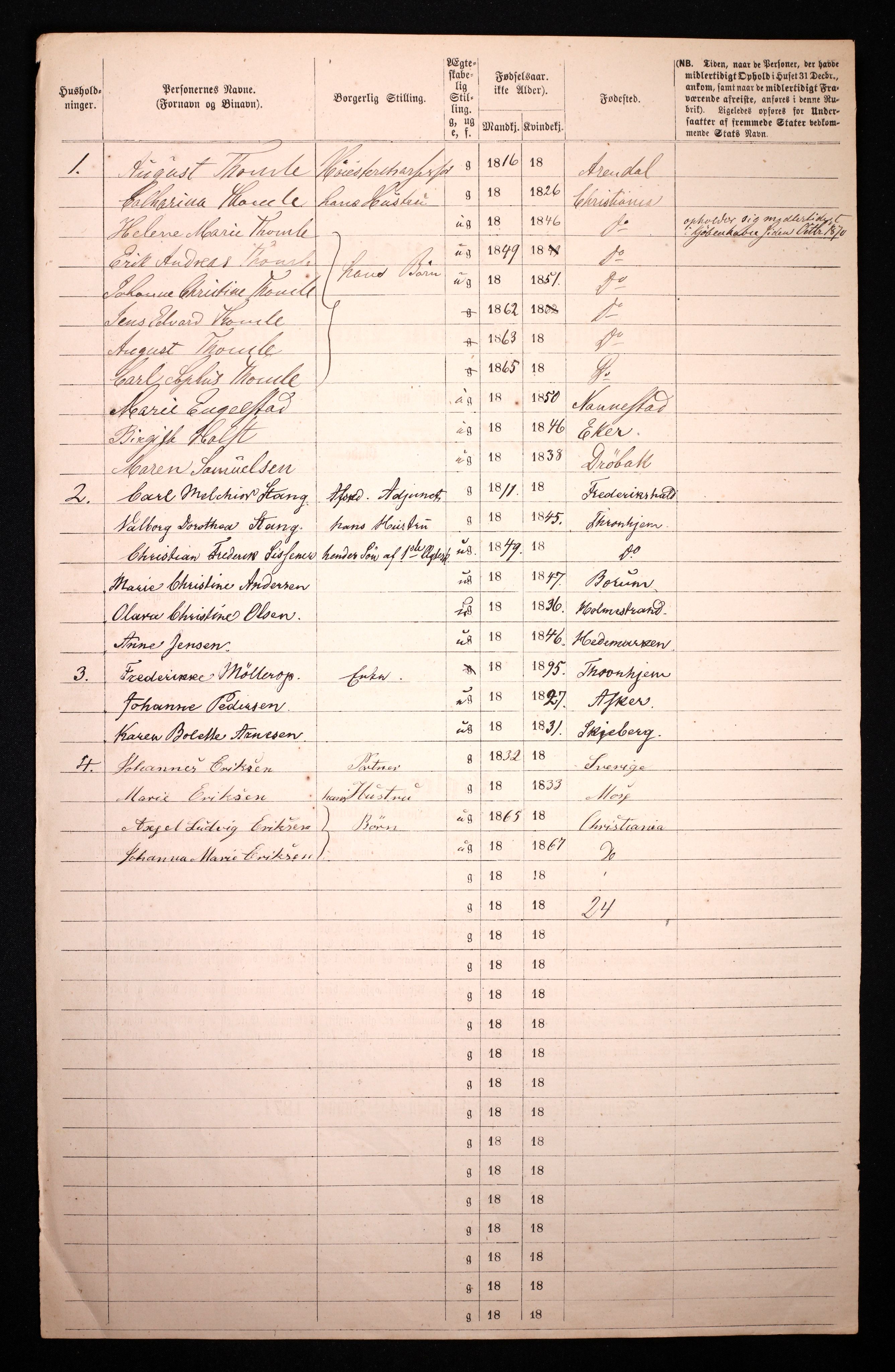 RA, 1870 census for 0301 Kristiania, 1870, p. 4636