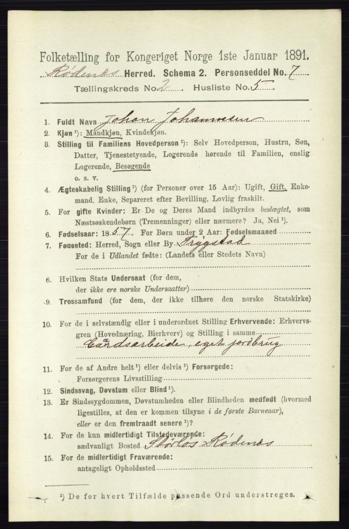 RA, 1891 census for 0120 Rødenes, 1891, p. 769