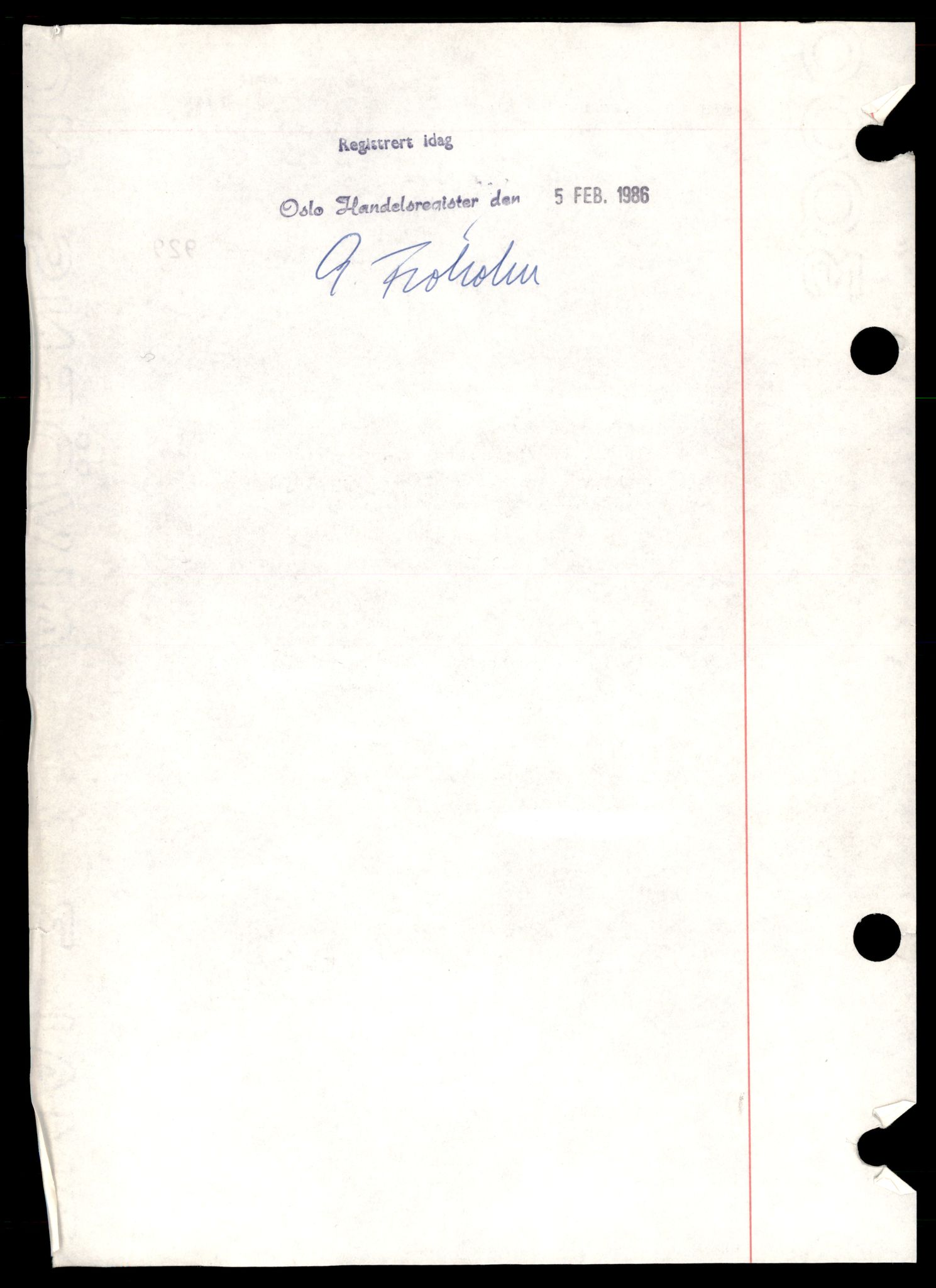 Oslo byfogd, Handelsregisteret, SAT/A-10867/G/Gb/Gba/L0018: Enkeltmannsforetak, Hi-Hø, 1944-1990