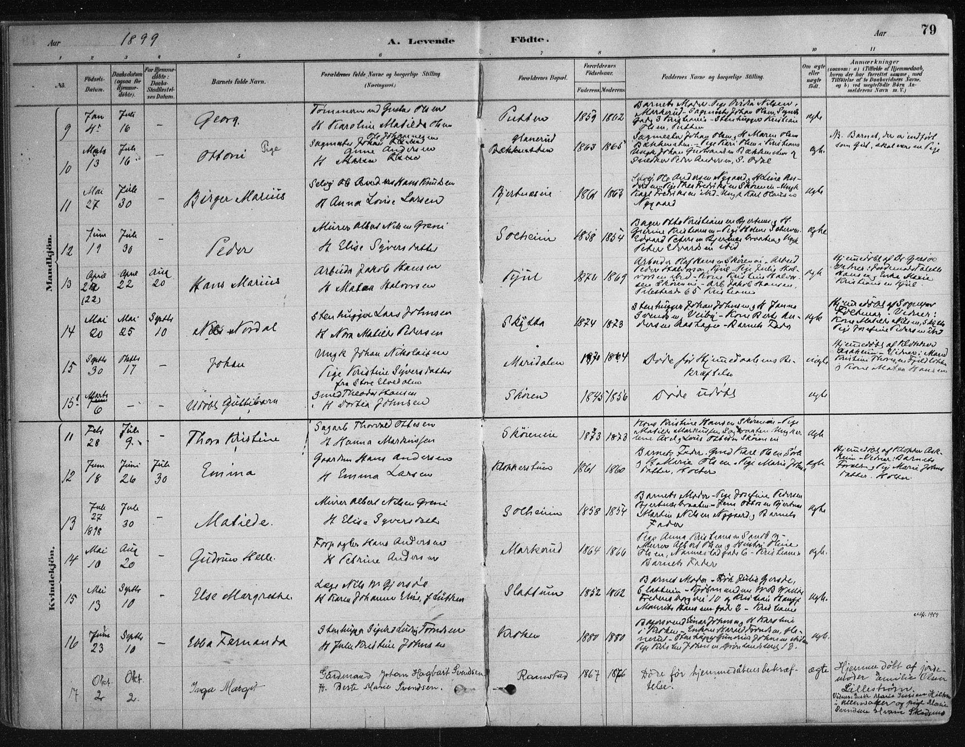 Nittedal prestekontor Kirkebøker, SAO/A-10365a/F/Fa/L0007: Parish register (official) no. I 7, 1879-1901, p. 79