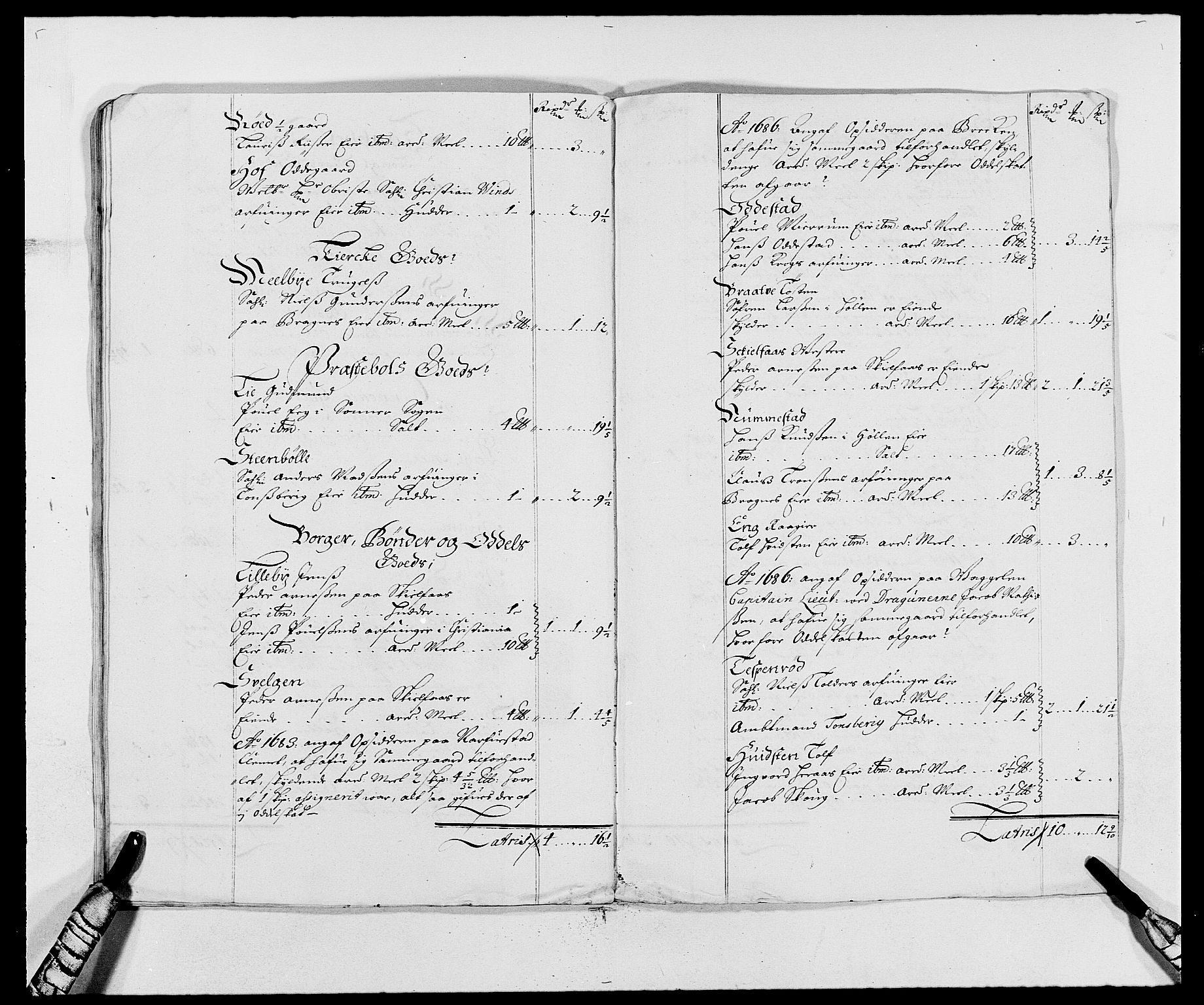 Rentekammeret inntil 1814, Reviderte regnskaper, Fogderegnskap, AV/RA-EA-4092/R02/L0105: Fogderegnskap Moss og Verne kloster, 1685-1687, p. 381