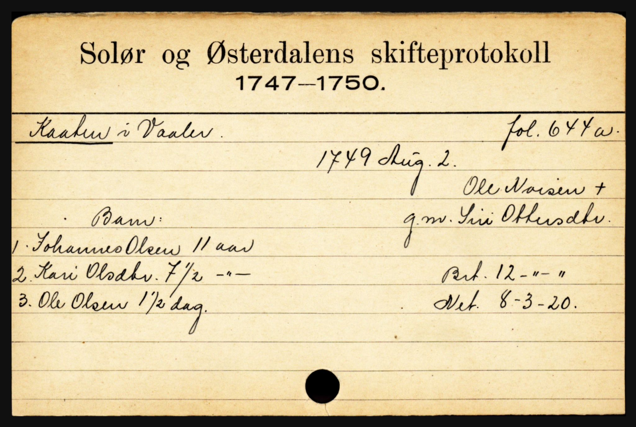 Solør og Østerdalen sorenskriveri, SAH/TING-024/J, 1716-1774, p. 3295