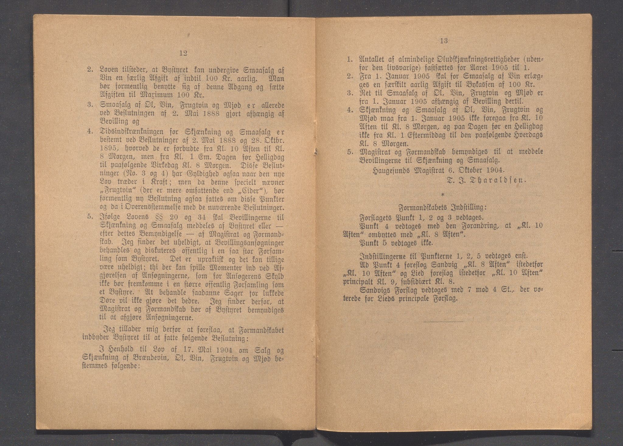 Haugesund kommune - Formannskapet og Bystyret, IKAR/A-740/A/Abb/L0001: Bystyreforhandlinger, 1889-1907, p. 527