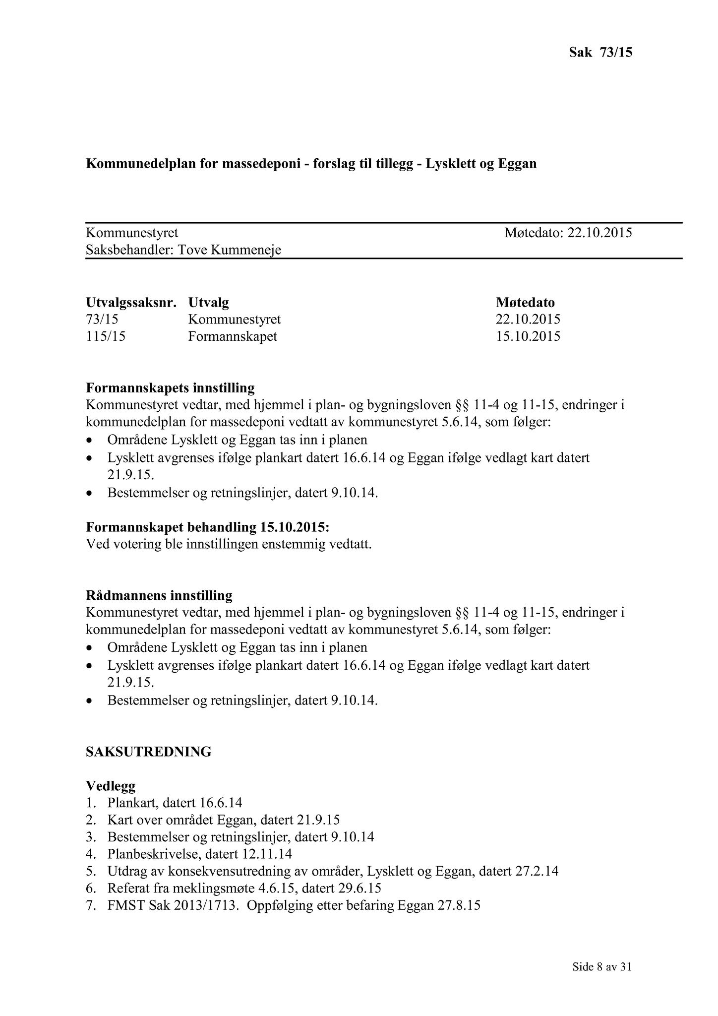 Klæbu Kommune, TRKO/KK/01-KS/L008: Kommunestyret - Møtedokumenter, 2015, p. 1585