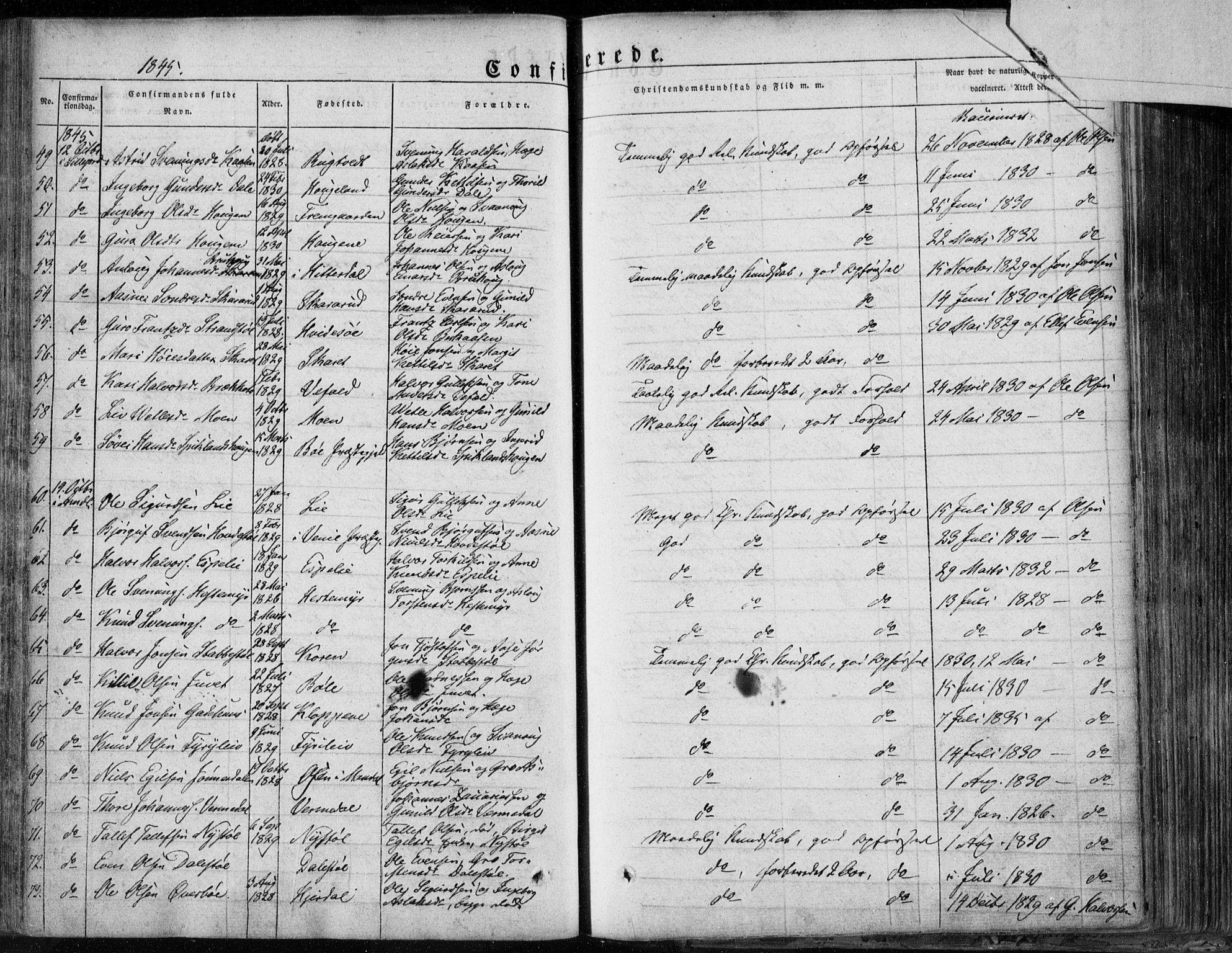 Seljord kirkebøker, SAKO/A-20/F/Fa/L0011: Parish register (official) no. I 11, 1831-1849, p. 214