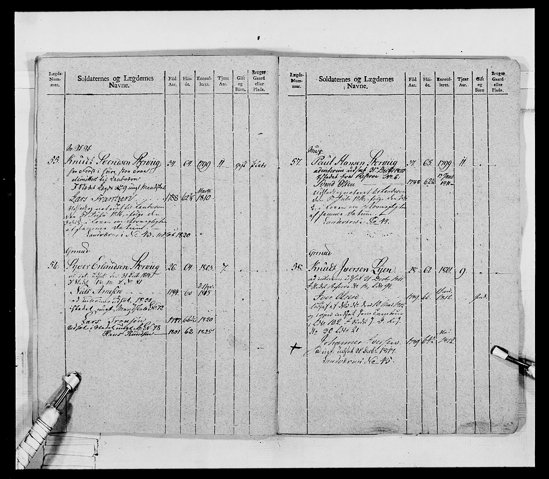 Generalitets- og kommissariatskollegiet, Det kongelige norske kommissariatskollegium, AV/RA-EA-5420/E/Eh/L0069: Opplandske gevorbne infanteriregiment, 1810-1818, p. 335