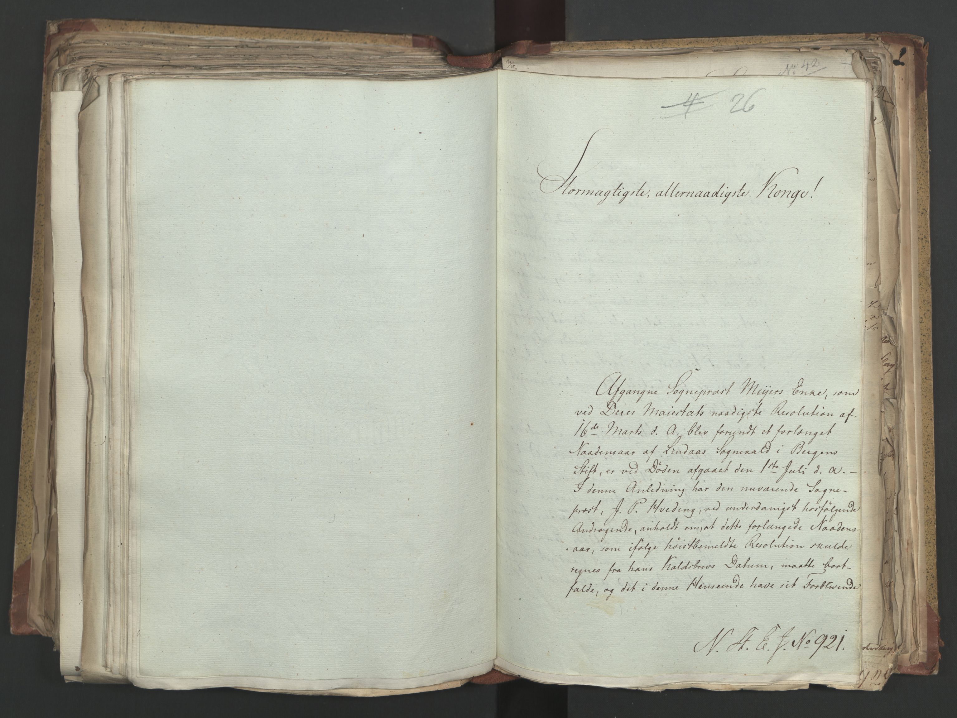 Statsrådsavdelingen i Stockholm, AV/RA-S-1003/D/Da/L0004: Regjeringsinnstillinger nr. 788-999, 1815, p. 332
