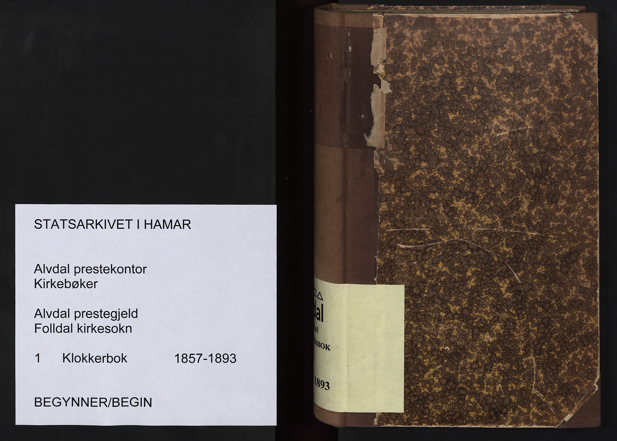 Alvdal prestekontor, SAH/PREST-060/H/Ha/Hab/L0001: Parish register (copy) no. 1, 1857-1893