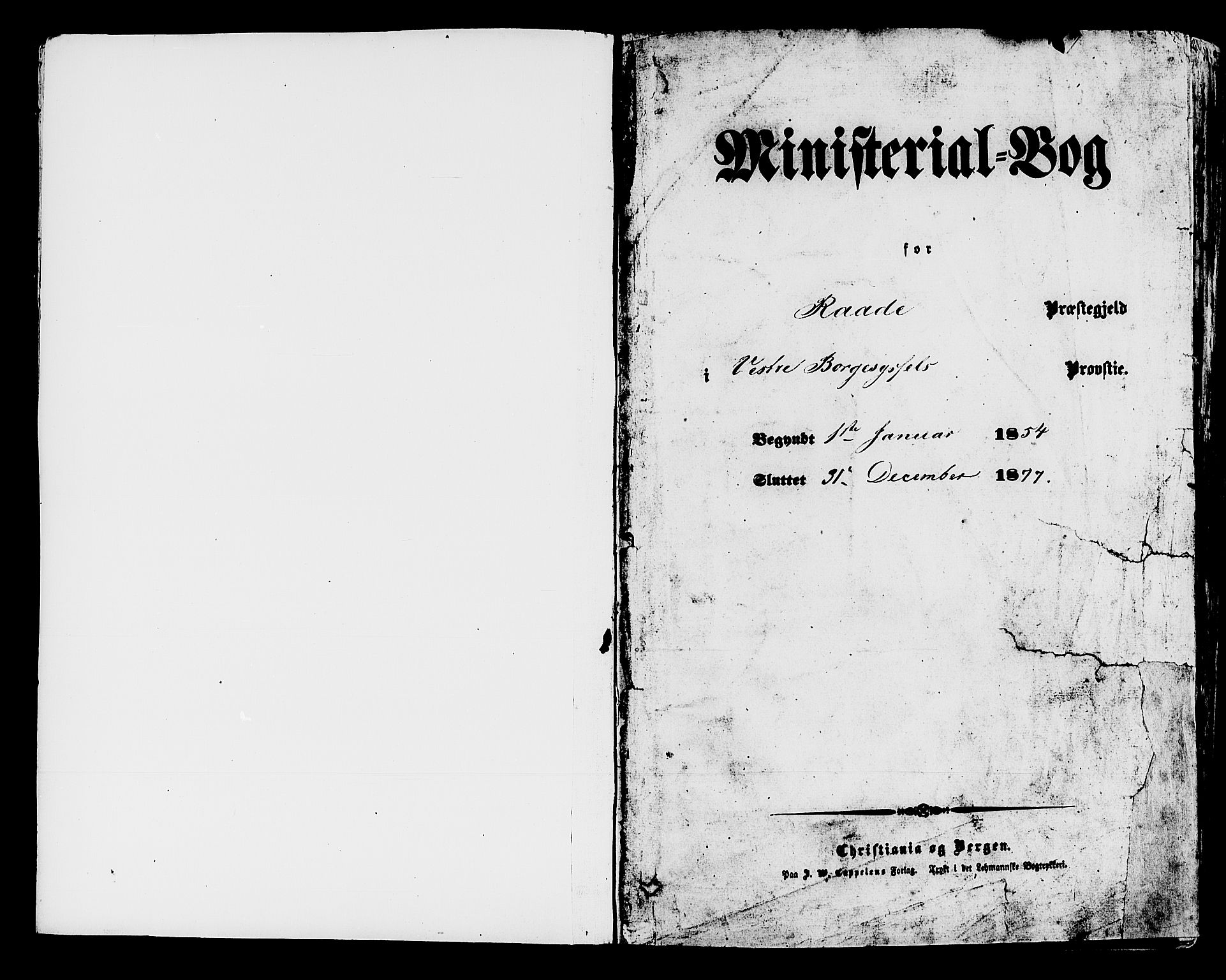 Råde prestekontor kirkebøker, SAO/A-2009/F/Fa/L0006: Parish register (official) no. 6, 1854-1877