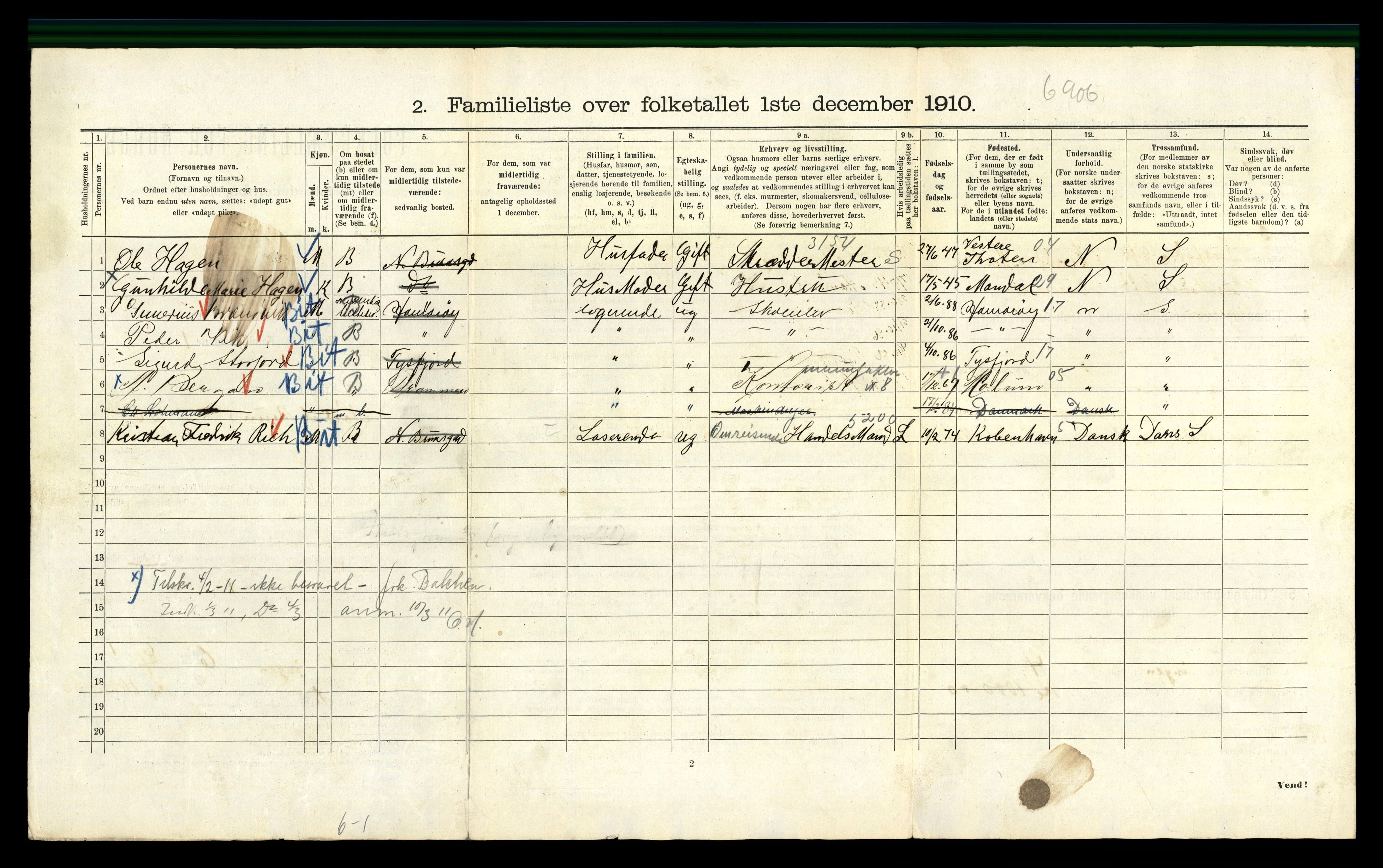 RA, 1910 census for Kristiania, 1910, p. 70566