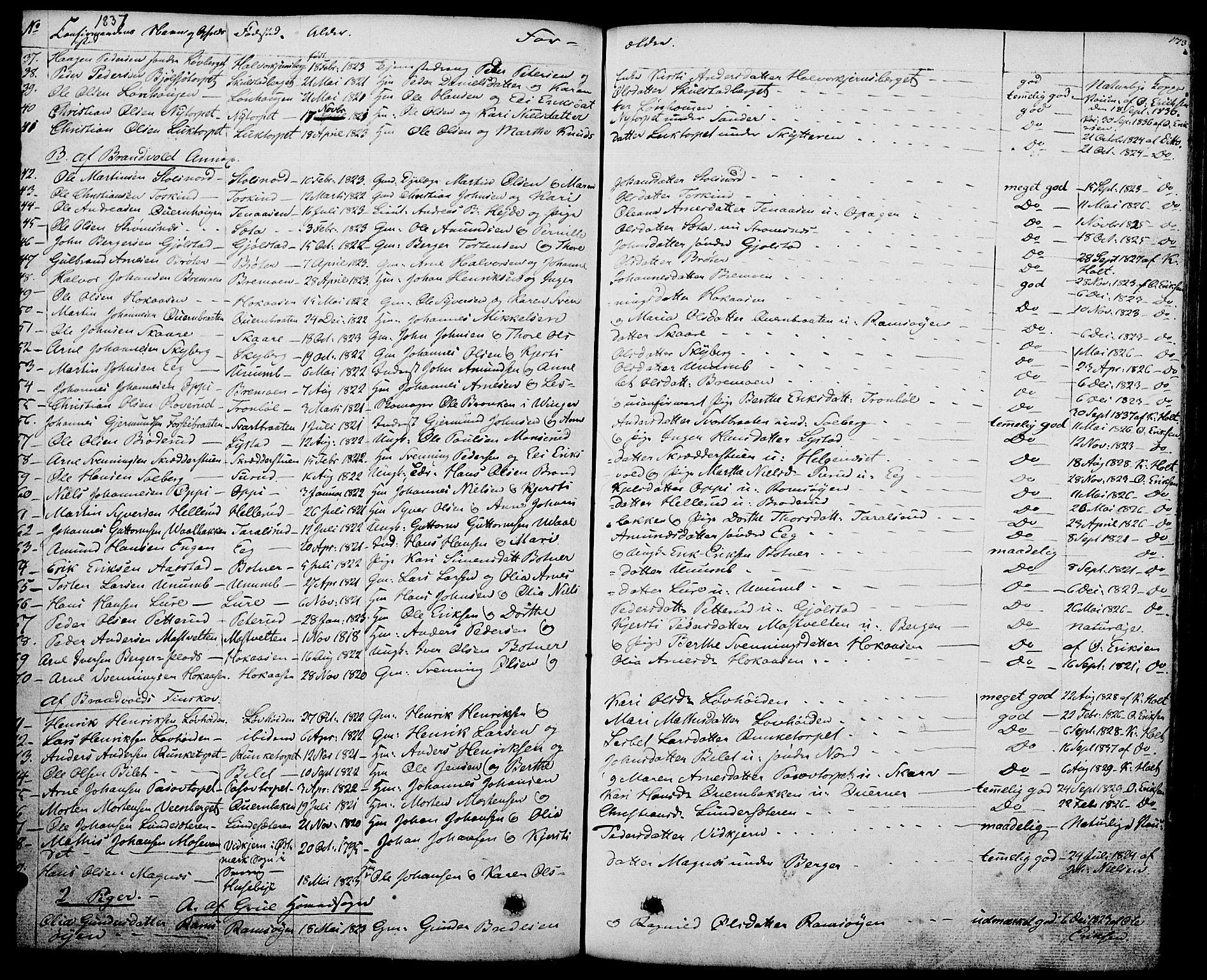 Grue prestekontor, AV/SAH-PREST-036/H/Ha/Haa/L0007: Parish register (official) no. 7, 1830-1847, p. 173