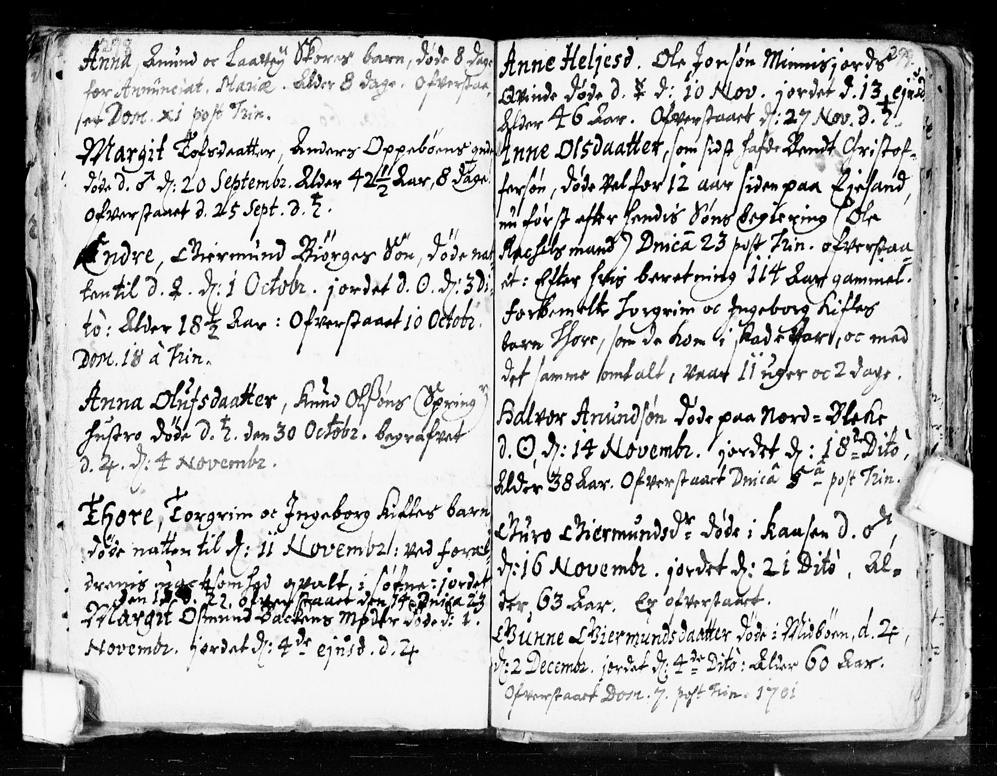 Seljord kirkebøker, AV/SAKO-A-20/F/Fa/L0002: Parish register (official) no. I 2, 1689-1713, p. 298-299