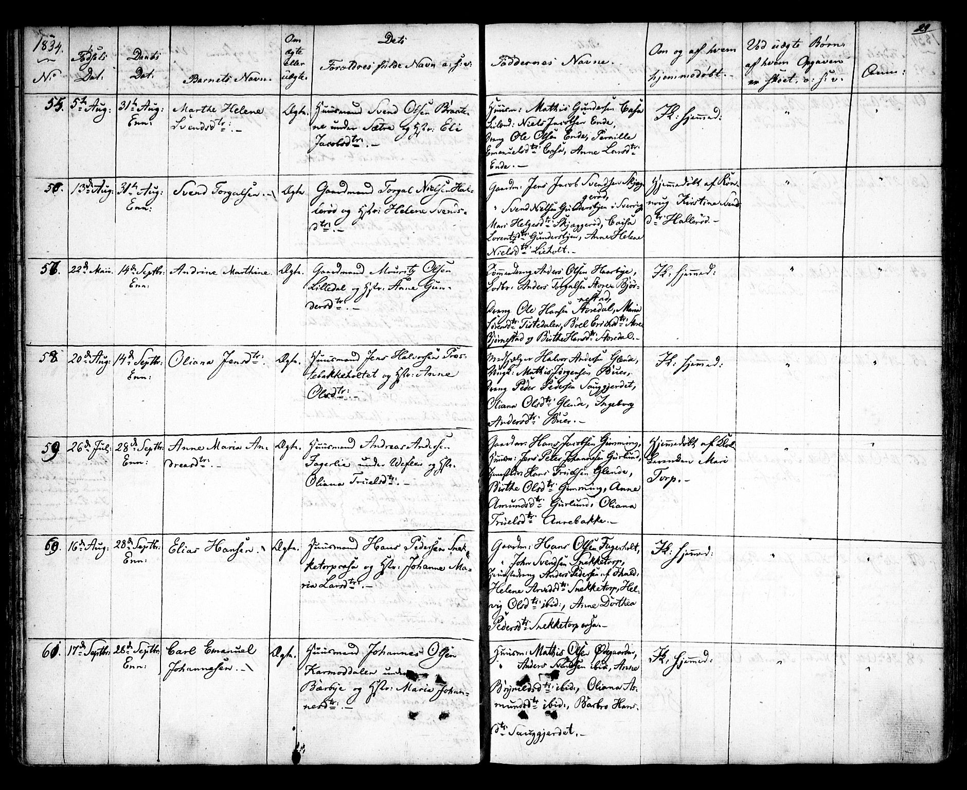 Idd prestekontor Kirkebøker, AV/SAO-A-10911/F/Fc/L0003: Parish register (official) no. III 3, 1832-1847, p. 29