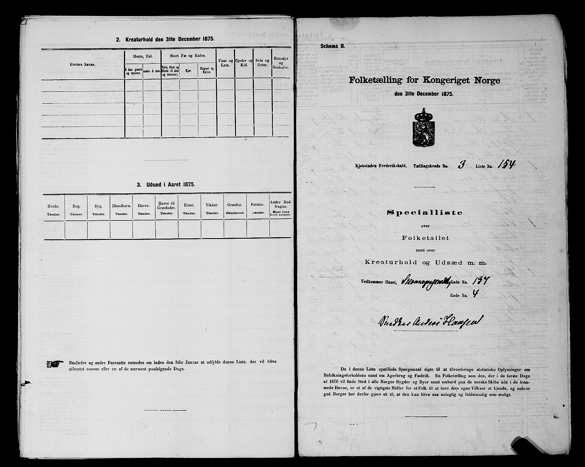 RA, 1875 census for 0101P Fredrikshald, 1875, p. 362