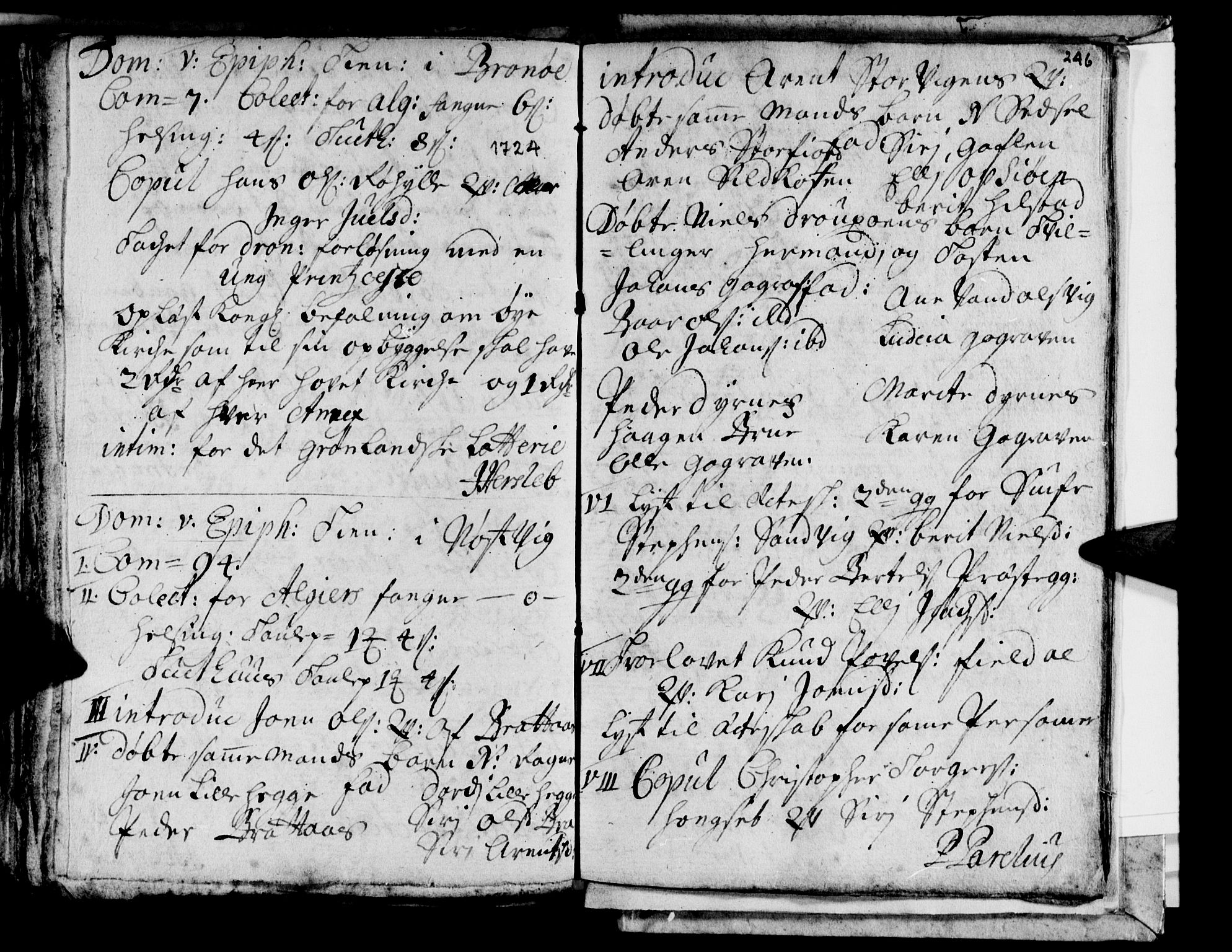 Ministerialprotokoller, klokkerbøker og fødselsregistre - Nordland, AV/SAT-A-1459/813/L0193: Parish register (official) no. 813A03, 1714-1724, p. 246