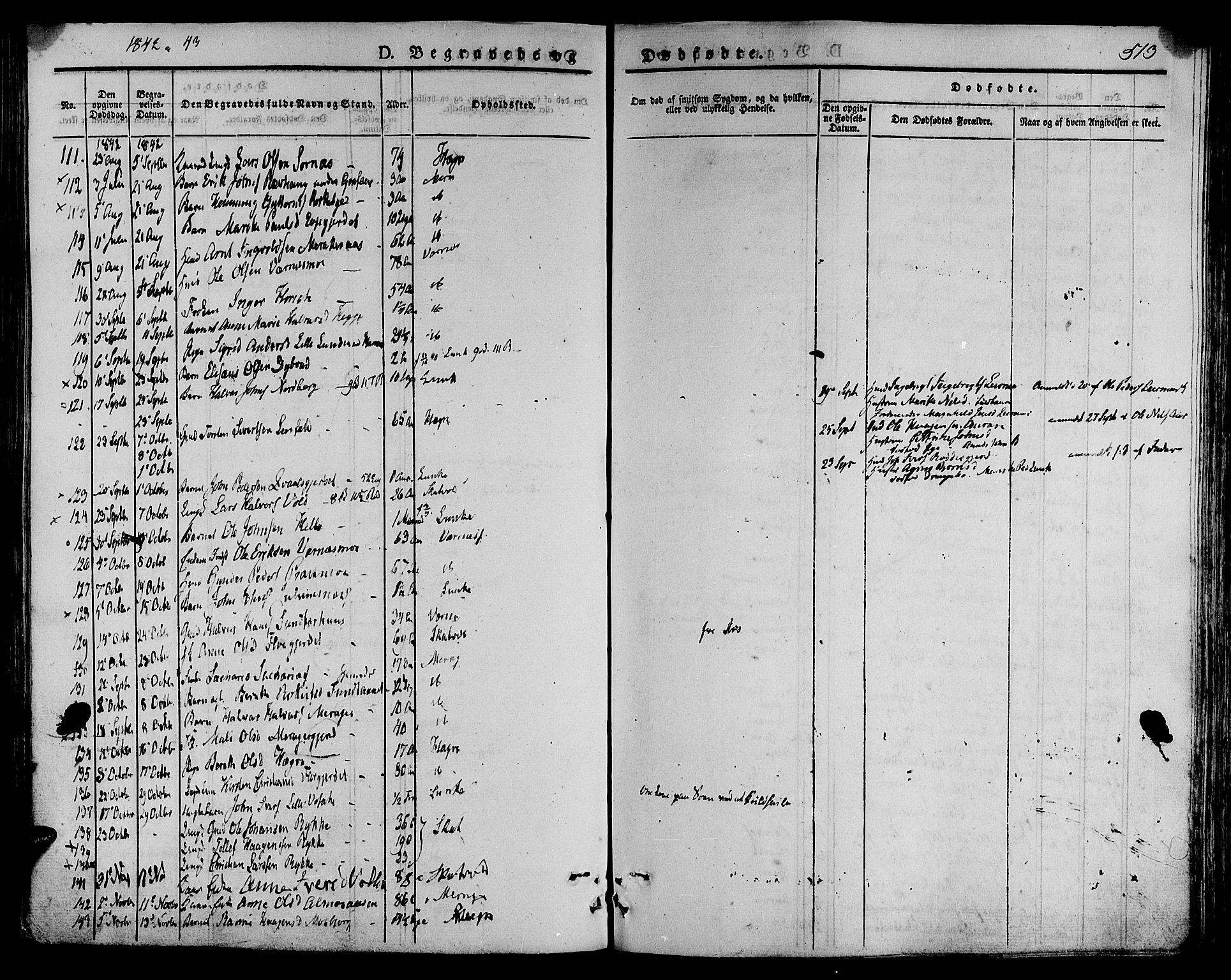Ministerialprotokoller, klokkerbøker og fødselsregistre - Nord-Trøndelag, SAT/A-1458/709/L0072: Parish register (official) no. 709A12, 1833-1844, p. 513
