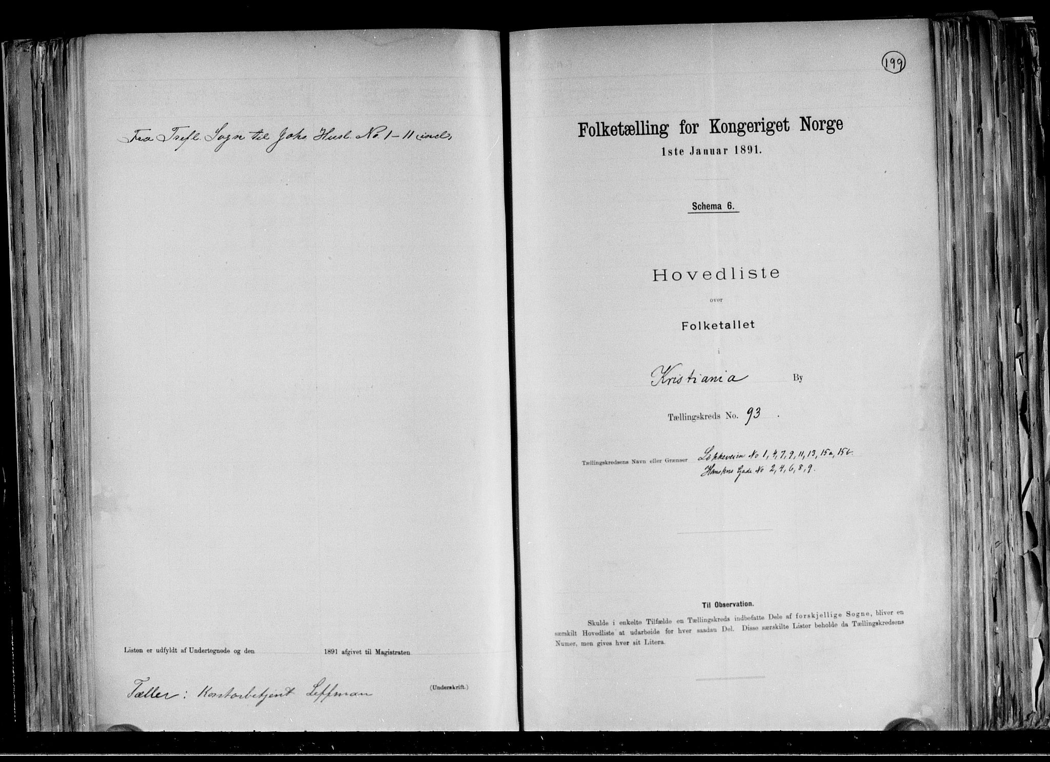 RA, 1891 census for 0301 Kristiania, 1891, p. 38185