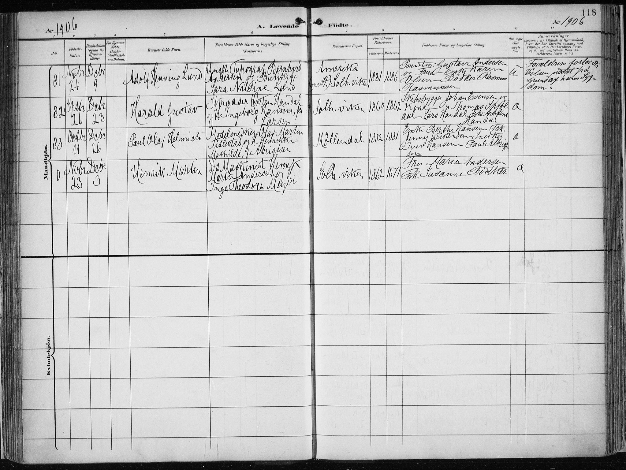 Årstad Sokneprestembete, AV/SAB-A-79301/H/Haa/L0002: Parish register (official) no. A 2, 1899-1914, p. 118