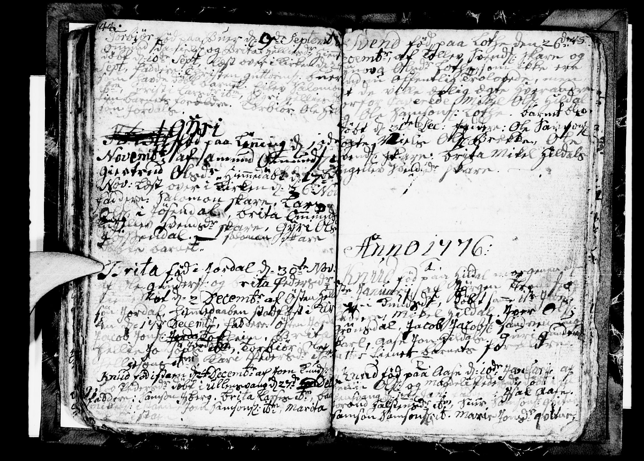 Odda Sokneprestembete, AV/SAB-A-77201/H/Hab: Parish register (copy) no. A 1, 1775-1778, p. 64-65