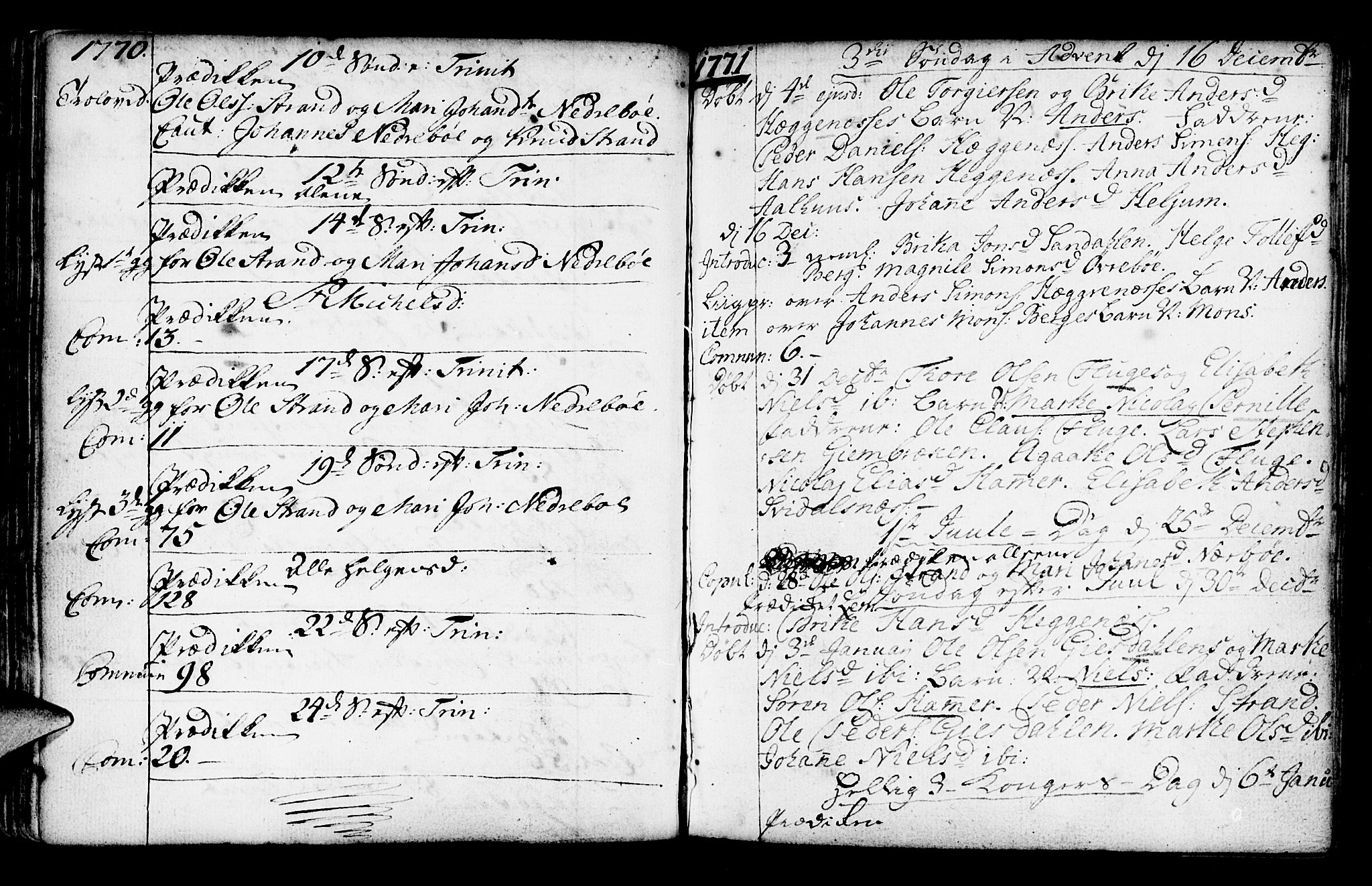 Jølster sokneprestembete, SAB/A-80701/H/Haa/Haaa/L0003: Parish register (official) no. A 3, 1748-1789, p. 128