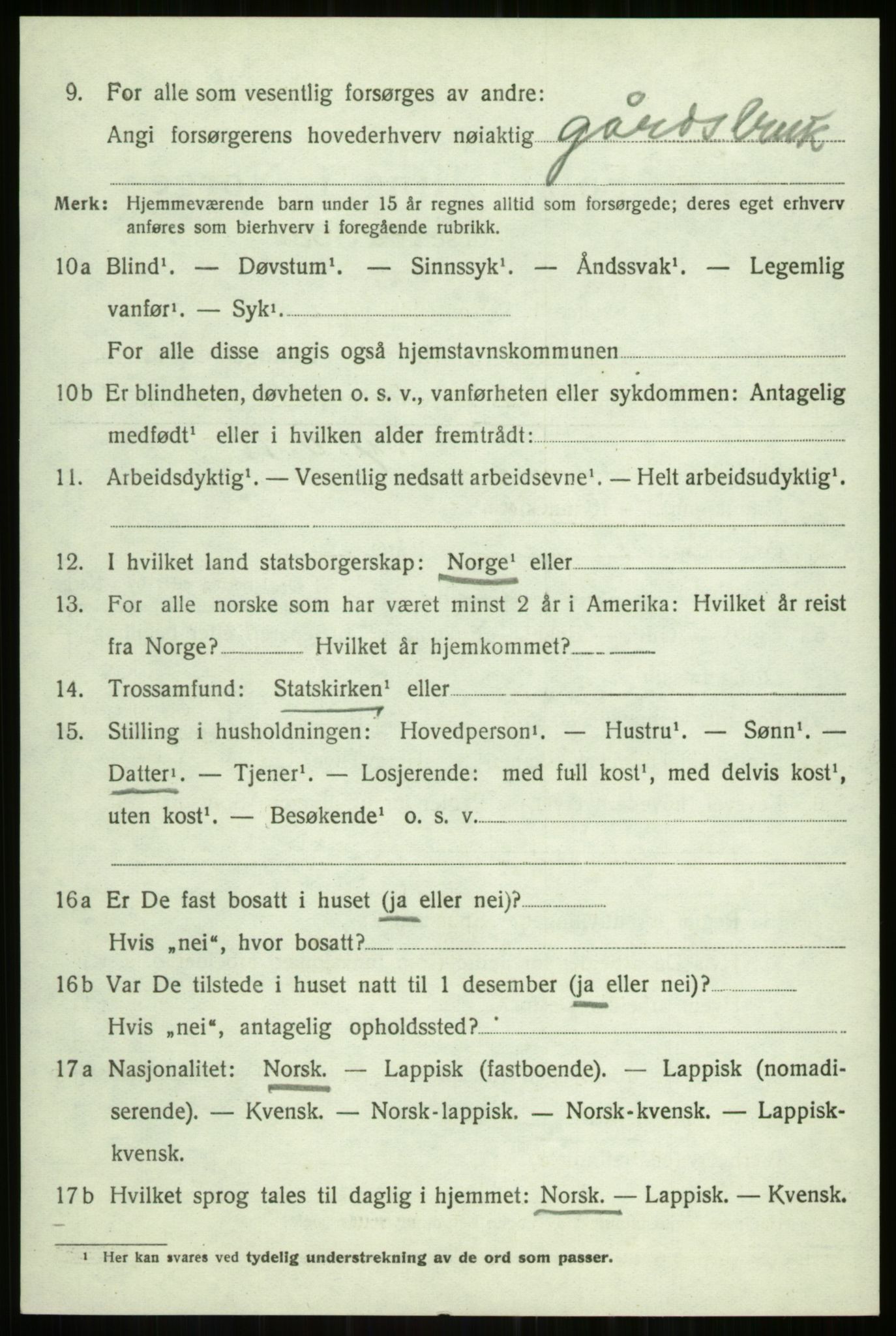 SATØ, 1920 census for Balsfjord, 1920, p. 4469