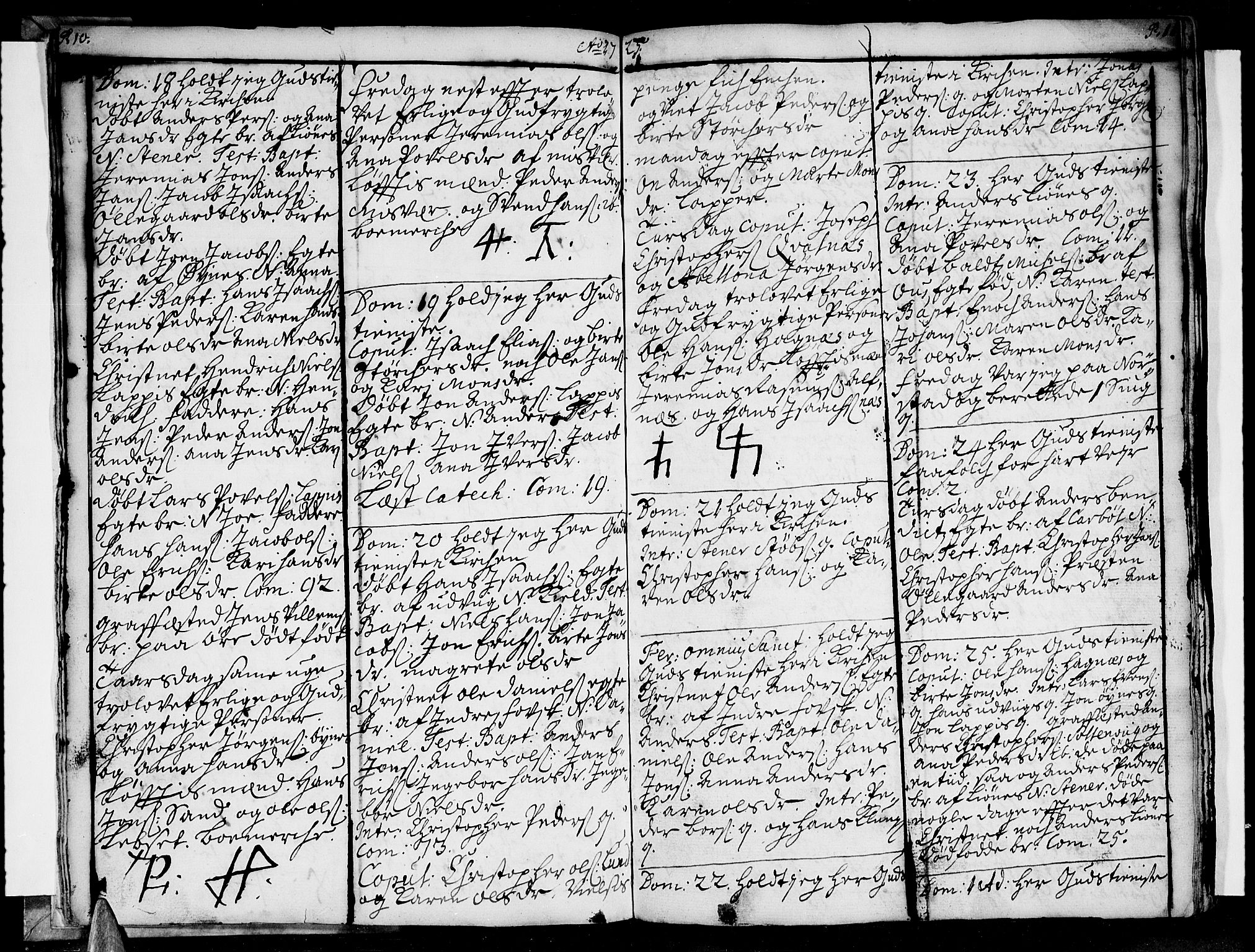 Ministerialprotokoller, klokkerbøker og fødselsregistre - Nordland, AV/SAT-A-1459/852/L0733: Parish register (official) no. 852A03, 1725-1748, p. 10-11