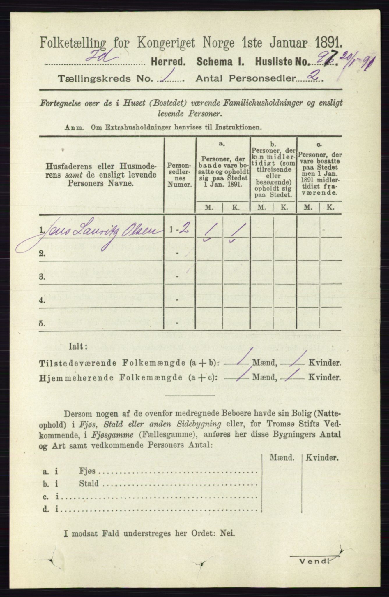 RA, 1891 census for 0117 Idd, 1891, p. 131