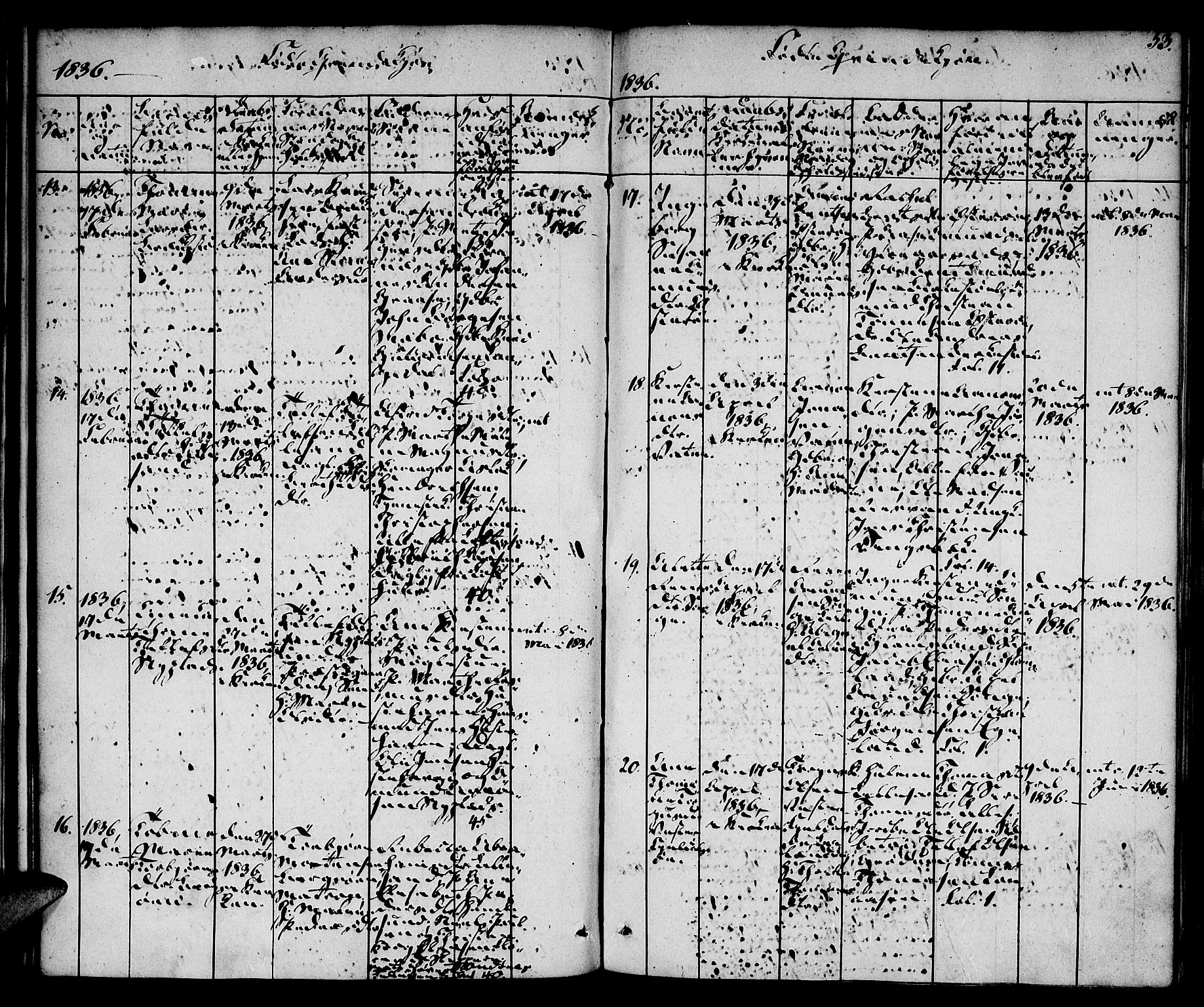 Vestre Moland sokneprestkontor, AV/SAK-1111-0046/F/Fa/Fab/L0004: Parish register (official) no. A 4, 1835-1843, p. 53