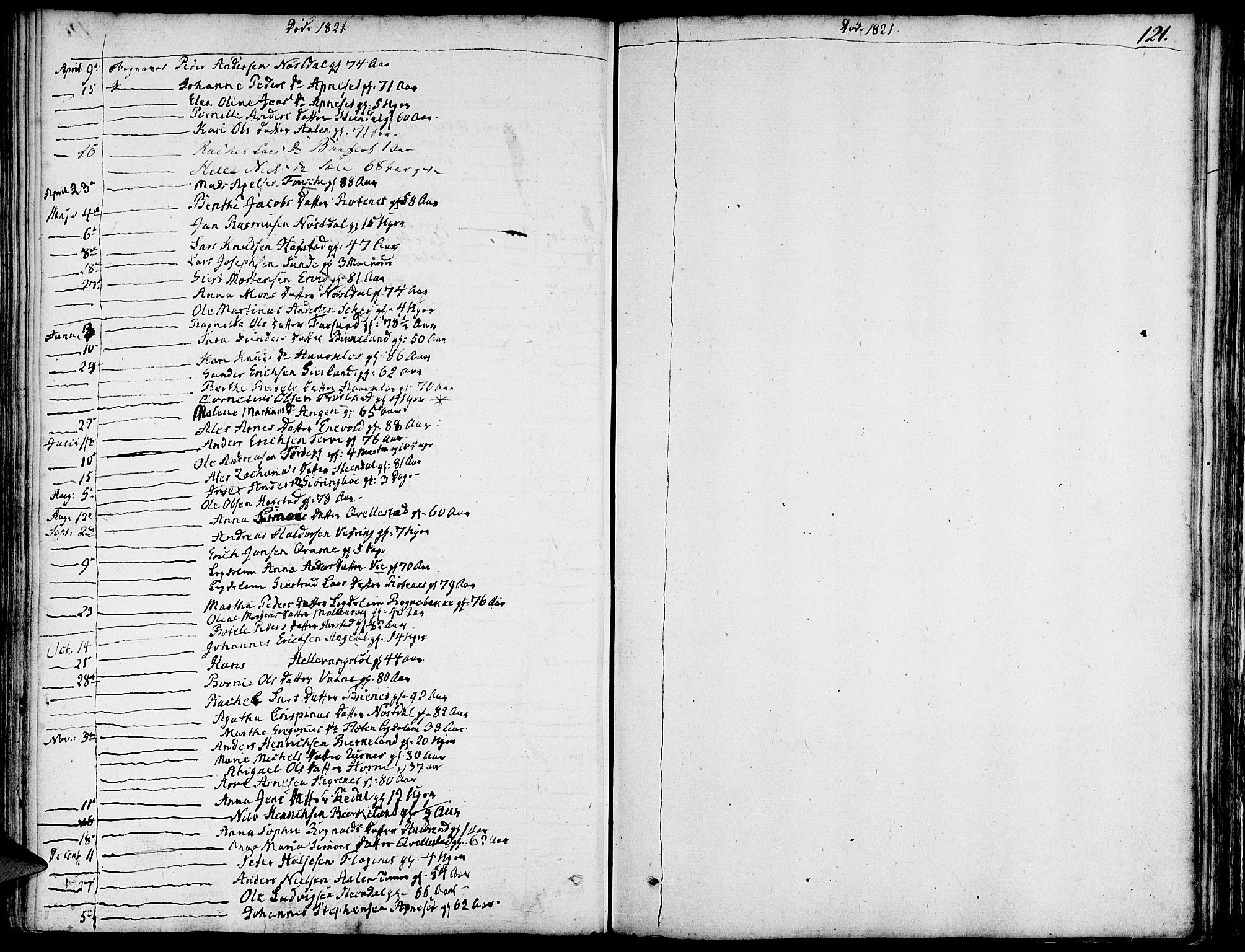 Førde sokneprestembete, SAB/A-79901/H/Haa/Haaa/L0005: Parish register (official) no. A 5, 1803-1821, p. 121