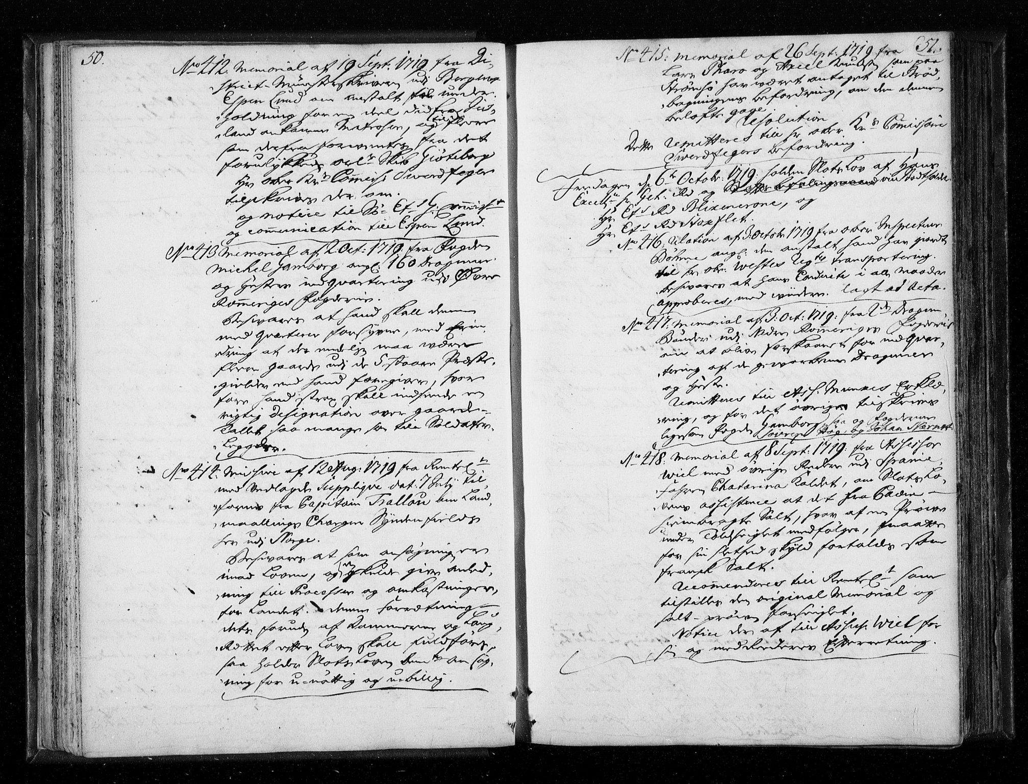 Stattholderembetet 1572-1771, AV/RA-EA-2870/Aa/L0010: Voteringsprotokoll (konseptprotokoll), 1719-1722, p. 50-51
