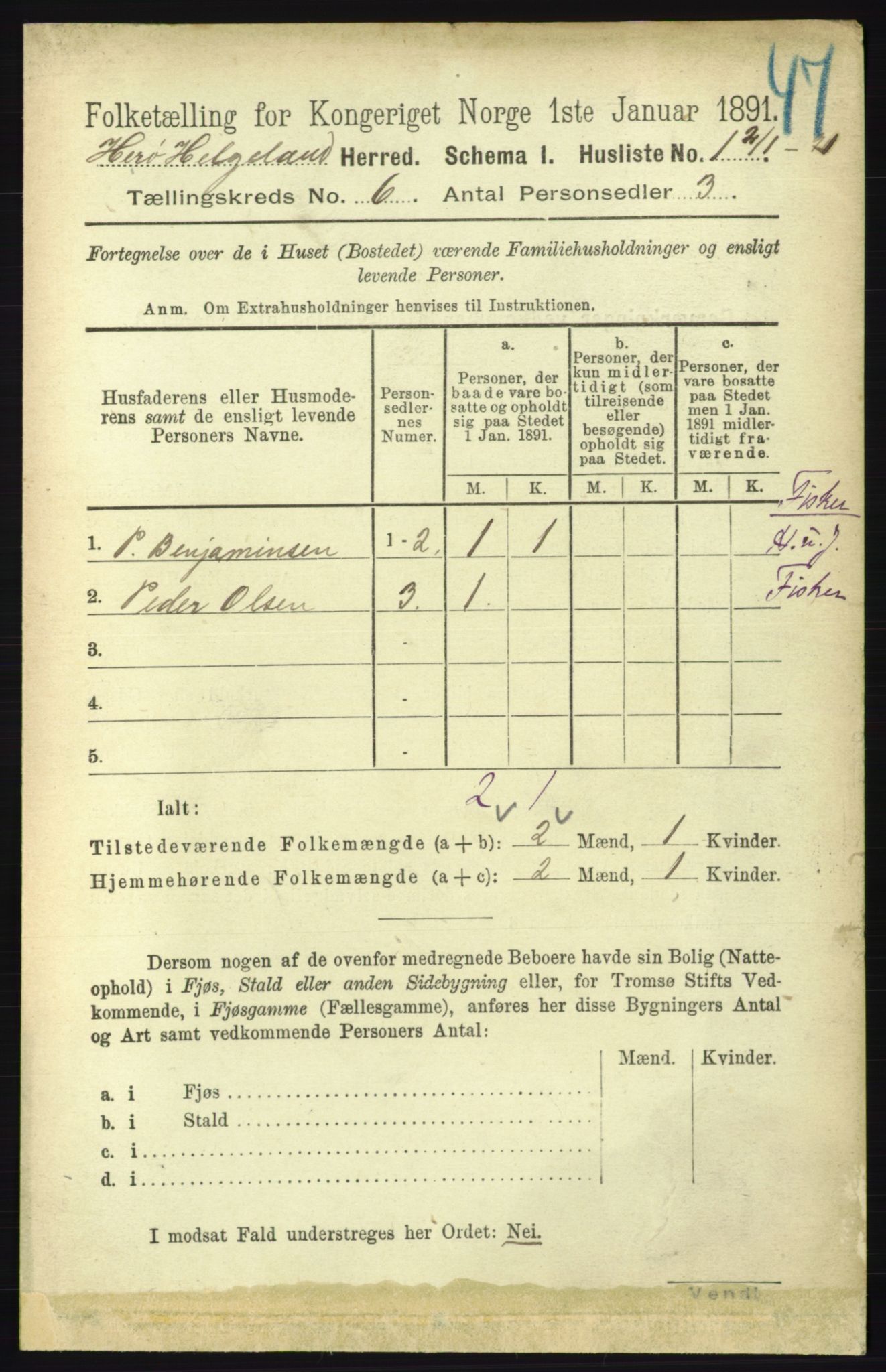 RA, 1891 census for 1818 Herøy, 1891, p. 1870