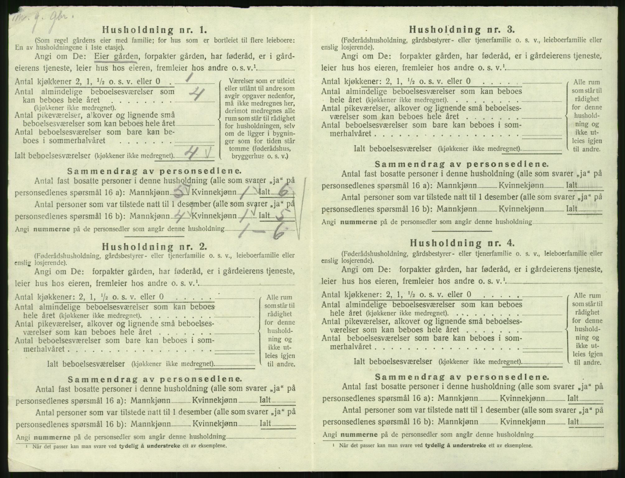 SAT, 1920 census for Vartdal, 1920, p. 26