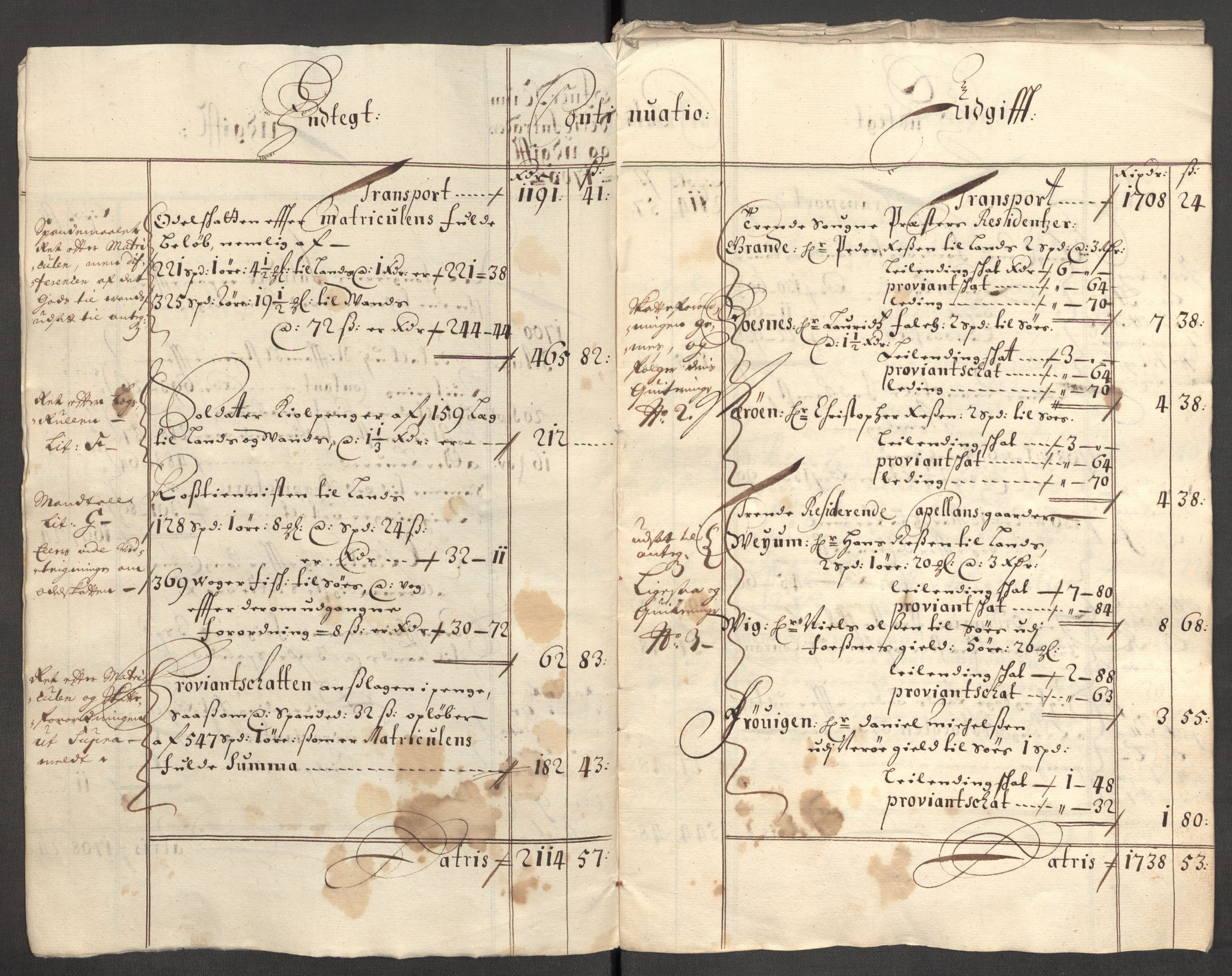 Rentekammeret inntil 1814, Reviderte regnskaper, Fogderegnskap, RA/EA-4092/R64/L4426: Fogderegnskap Namdal, 1699-1700, p. 214