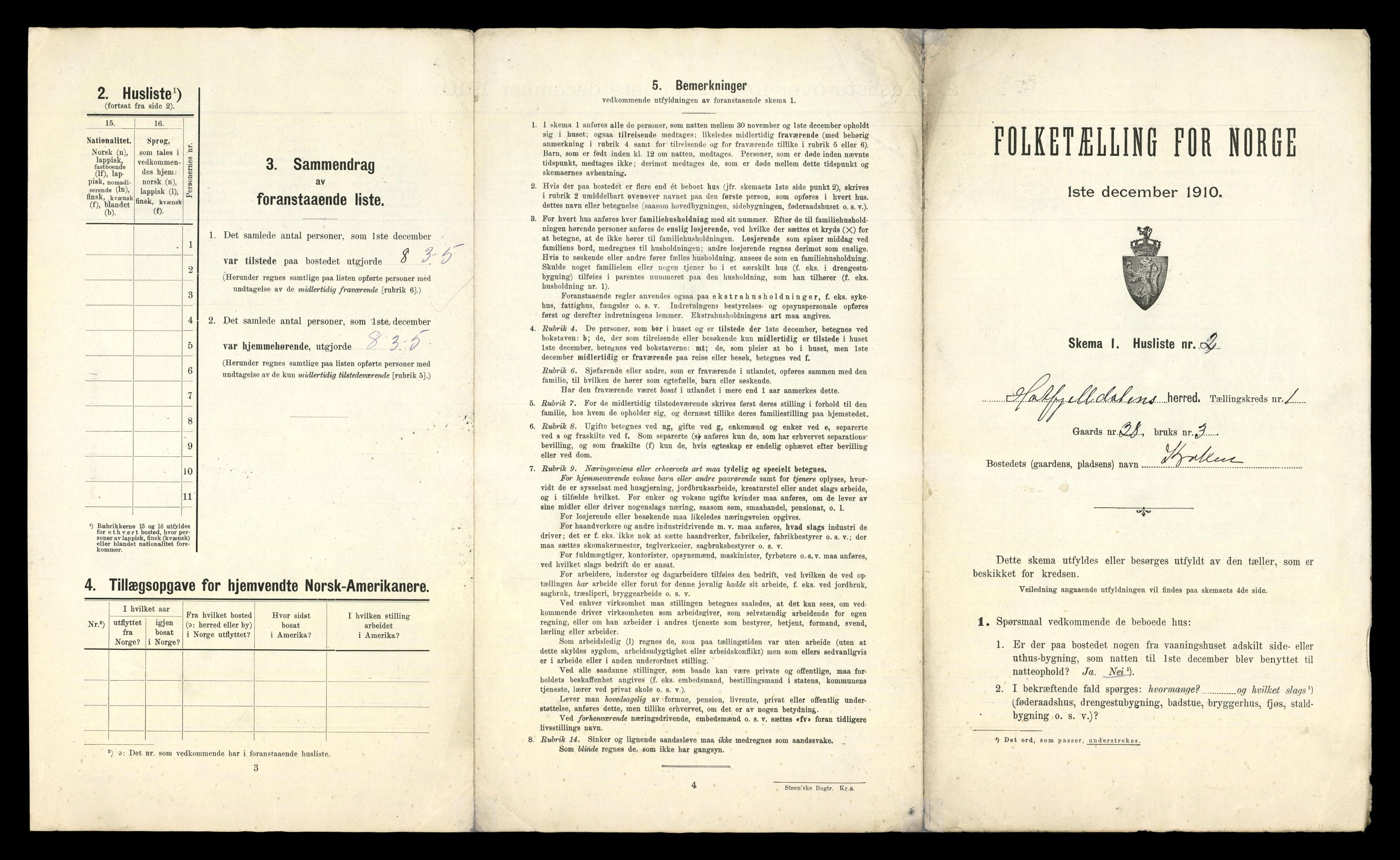 RA, 1910 census for Hattfjelldal, 1910, p. 25