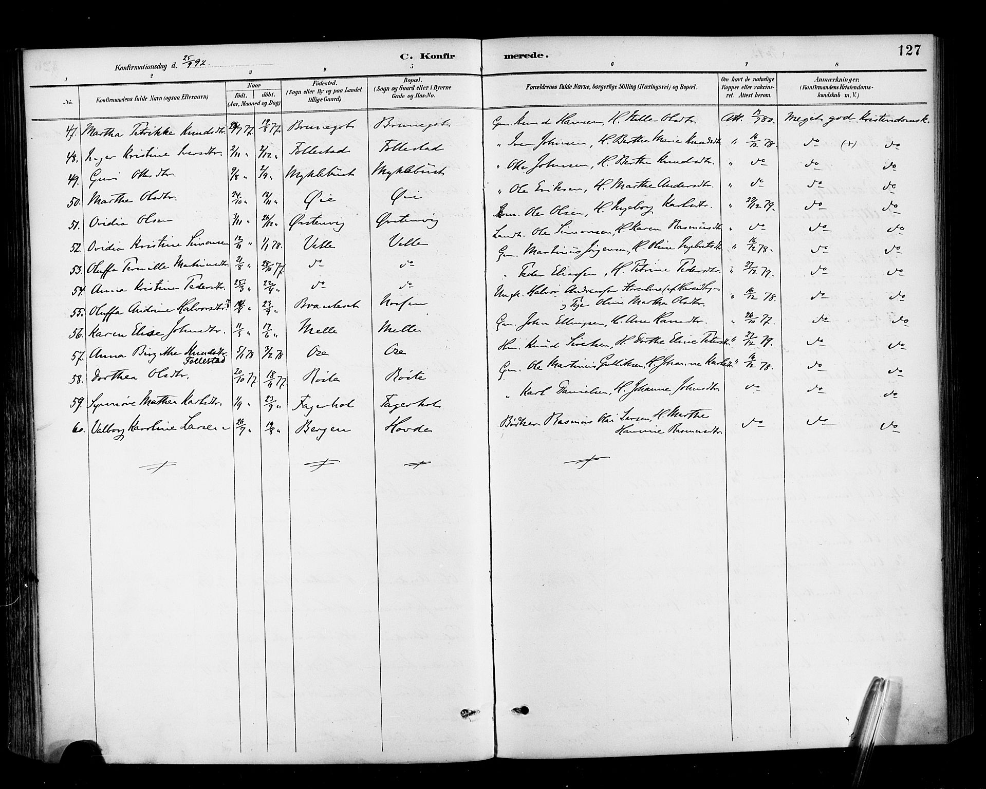 Ministerialprotokoller, klokkerbøker og fødselsregistre - Møre og Romsdal, AV/SAT-A-1454/513/L0177: Parish register (official) no. 513A04, 1890-1906, p. 127