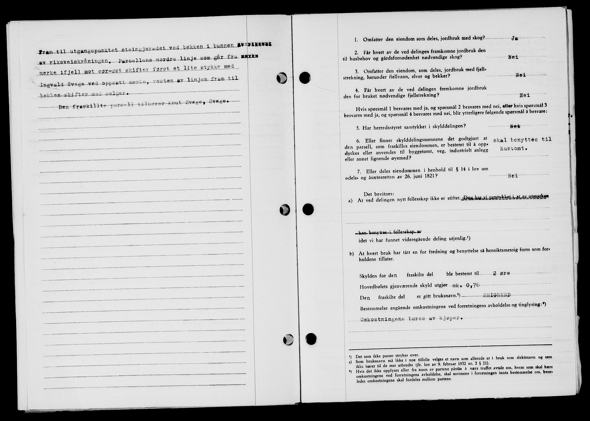 Flekkefjord sorenskriveri, SAK/1221-0001/G/Gb/Gba/L0065: Mortgage book no. A-13, 1949-1949, Diary no: : 348/1949