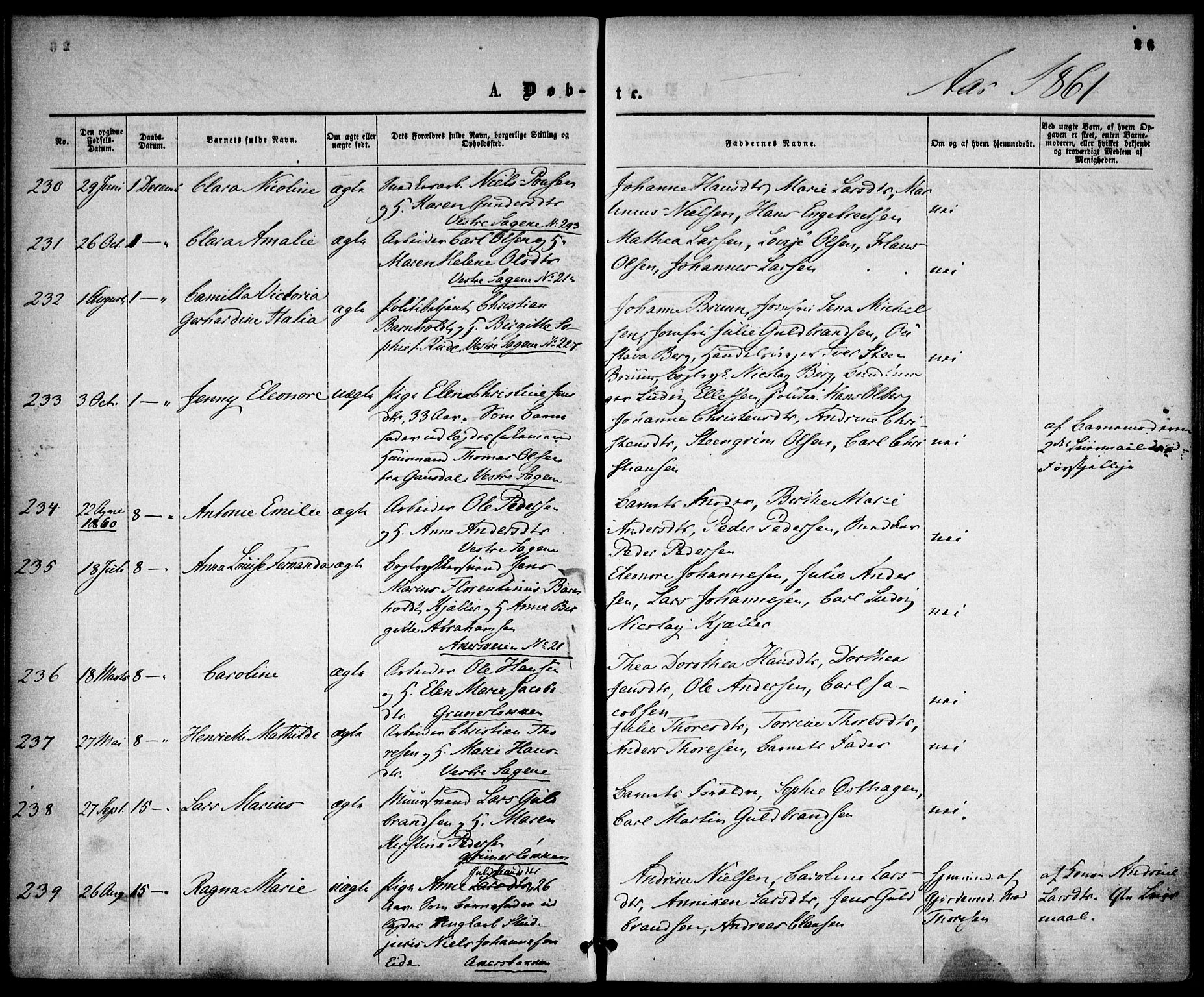 Gamle Aker prestekontor Kirkebøker, AV/SAO-A-10617a/F/L0001: Parish register (official) no. 1, 1861-1865, p. 26