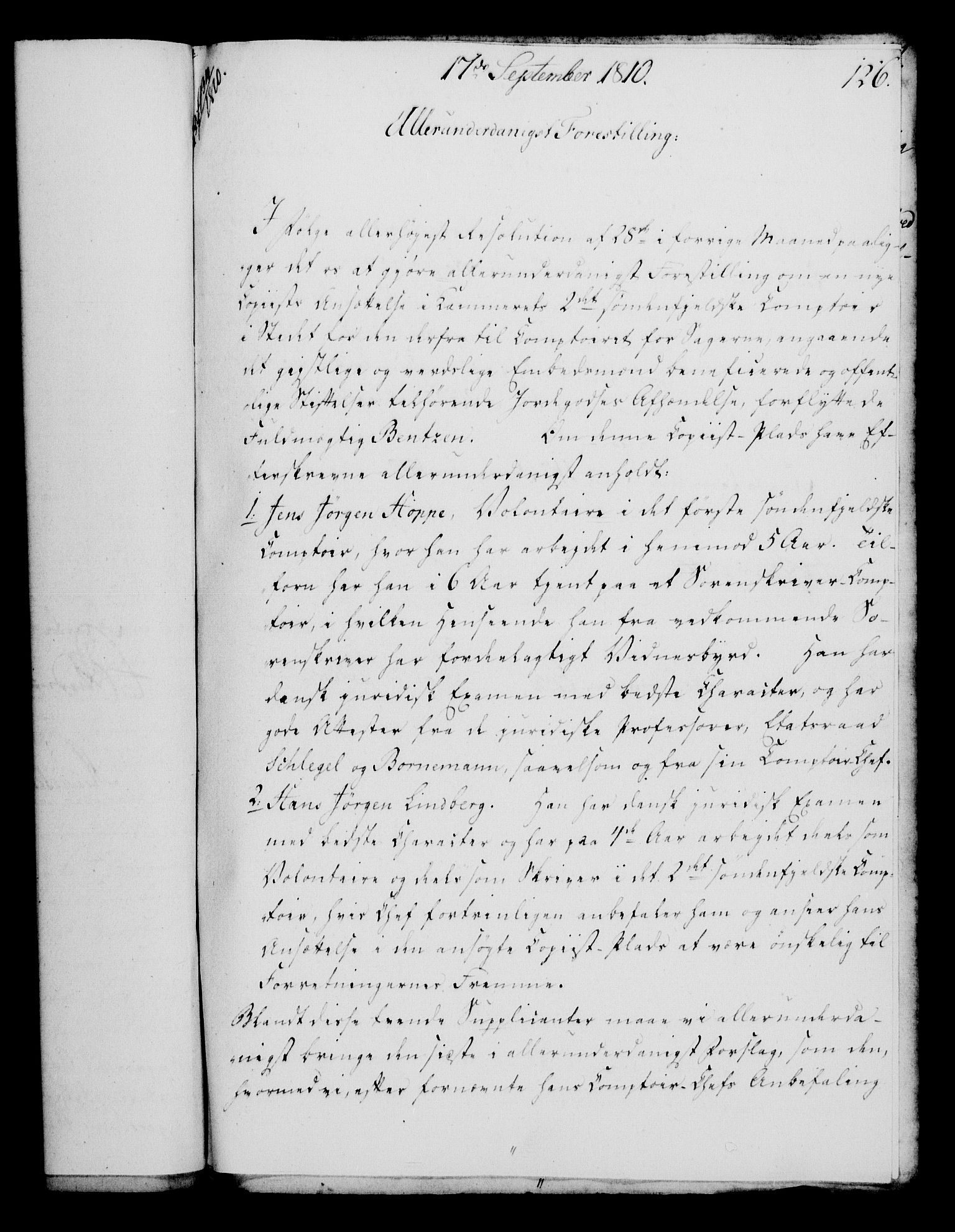 Rentekammeret, Kammerkanselliet, RA/EA-3111/G/Gf/Gfa/L0092: Norsk relasjons- og resolusjonsprotokoll (merket RK 52.92), 1810, p. 489