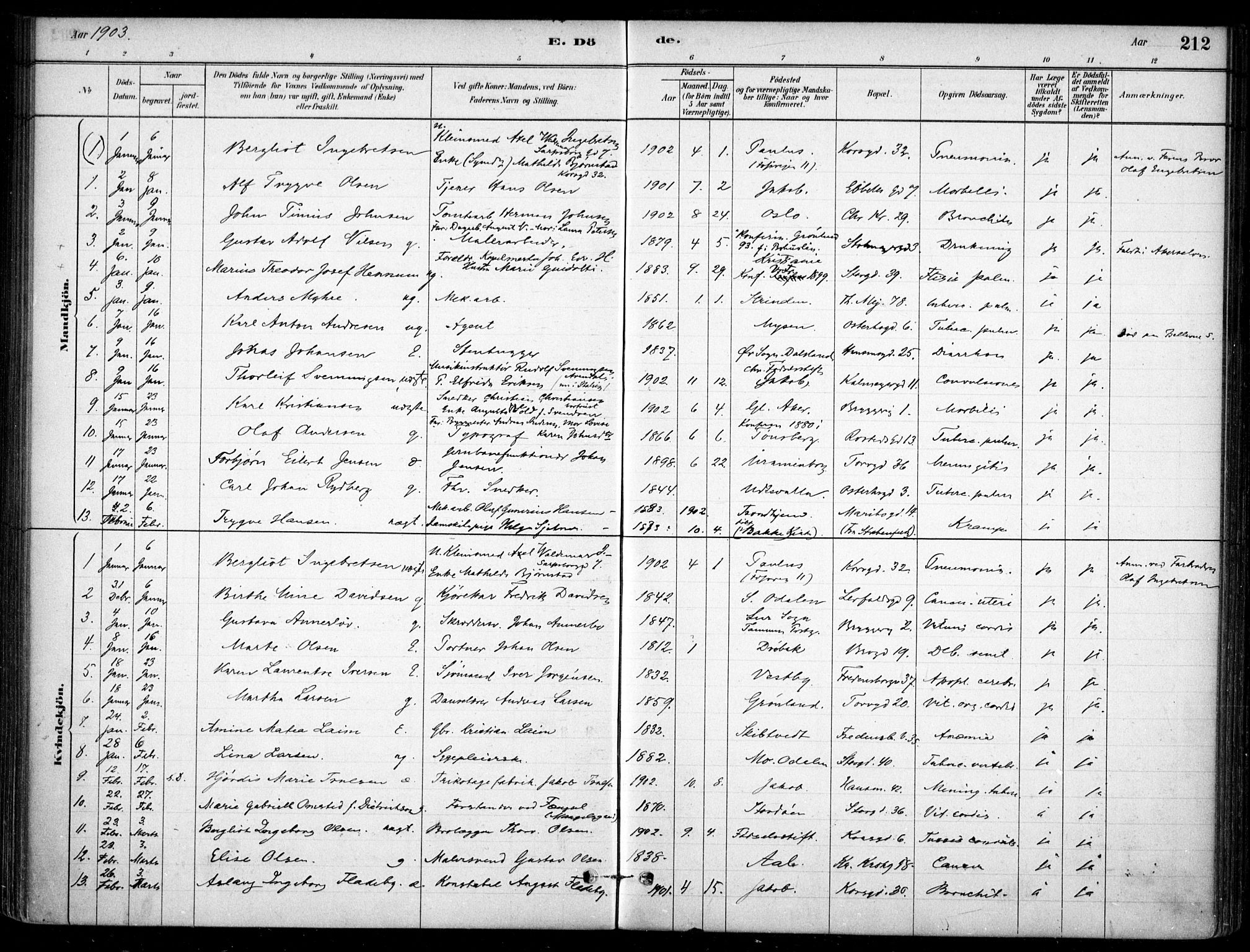 Jakob prestekontor Kirkebøker, SAO/A-10850/F/Fa/L0007: Parish register (official) no. 7, 1880-1905, p. 212