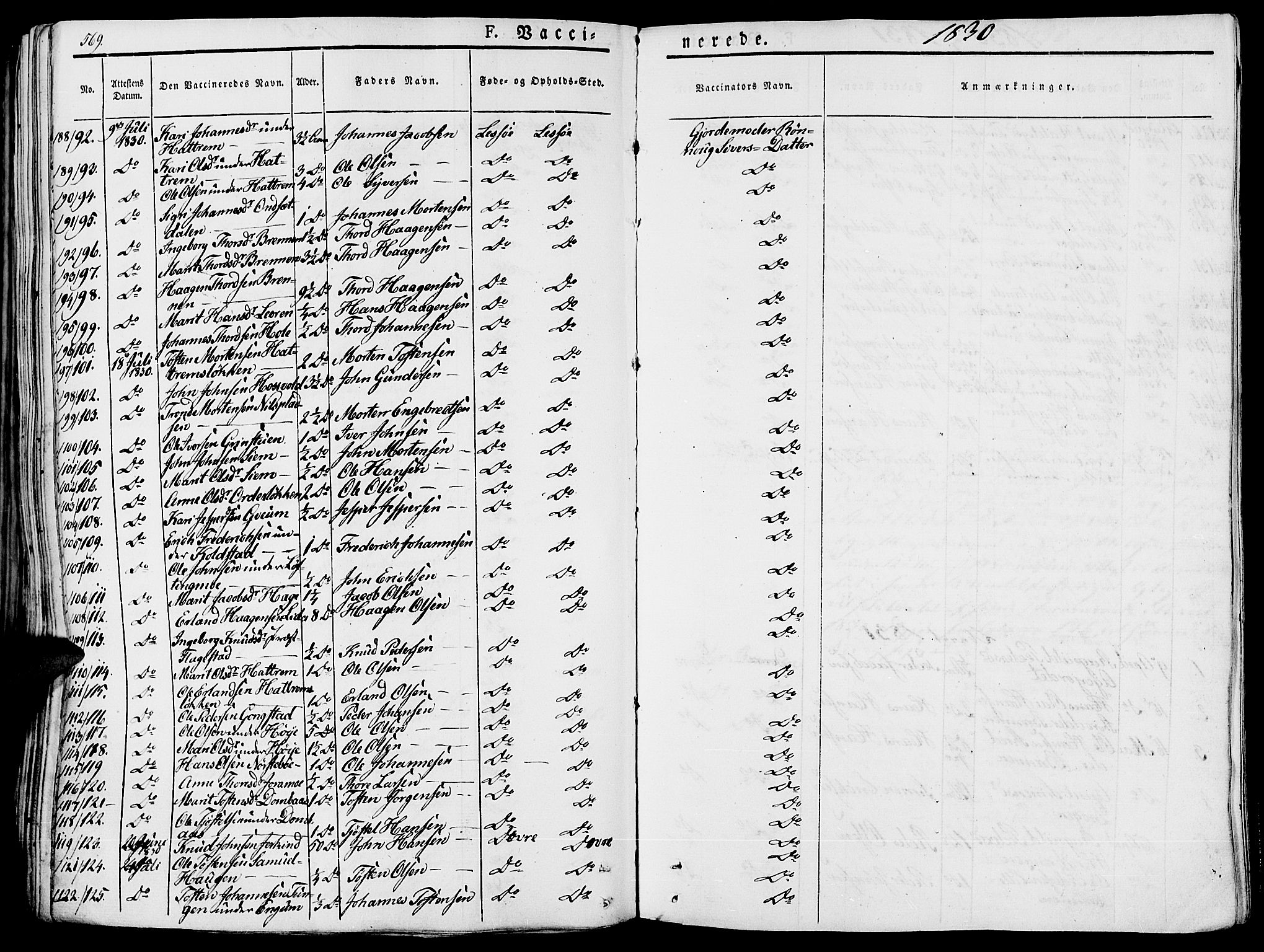 Lesja prestekontor, SAH/PREST-068/H/Ha/Haa/L0005: Parish register (official) no. 5, 1830-1842, p. 569
