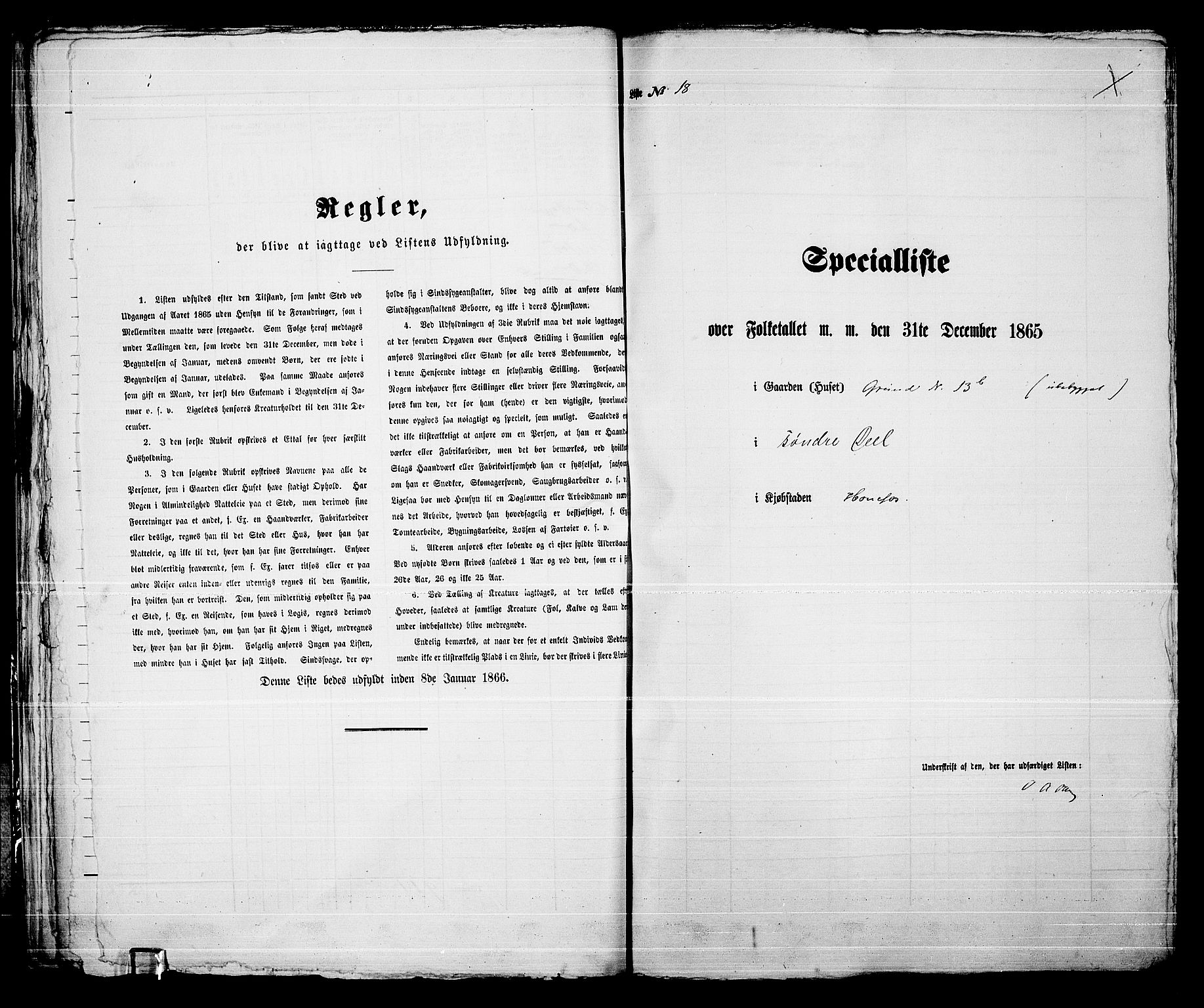 RA, 1865 census for Norderhov/Hønefoss, 1865, p. 39