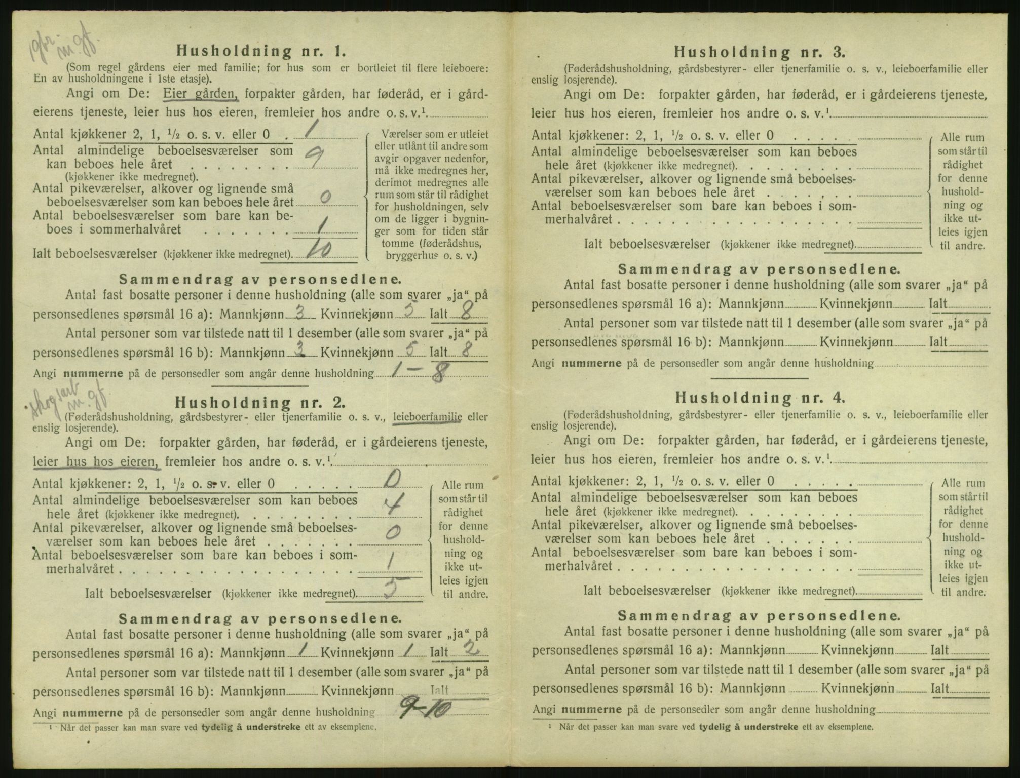 SAK, 1920 census for Gjøvdal, 1920, p. 153
